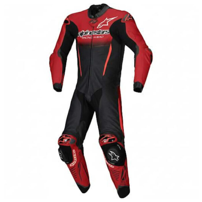 Alpinestars GP Racing Ahead Edition Red & Black Leather Motorcycle Suit