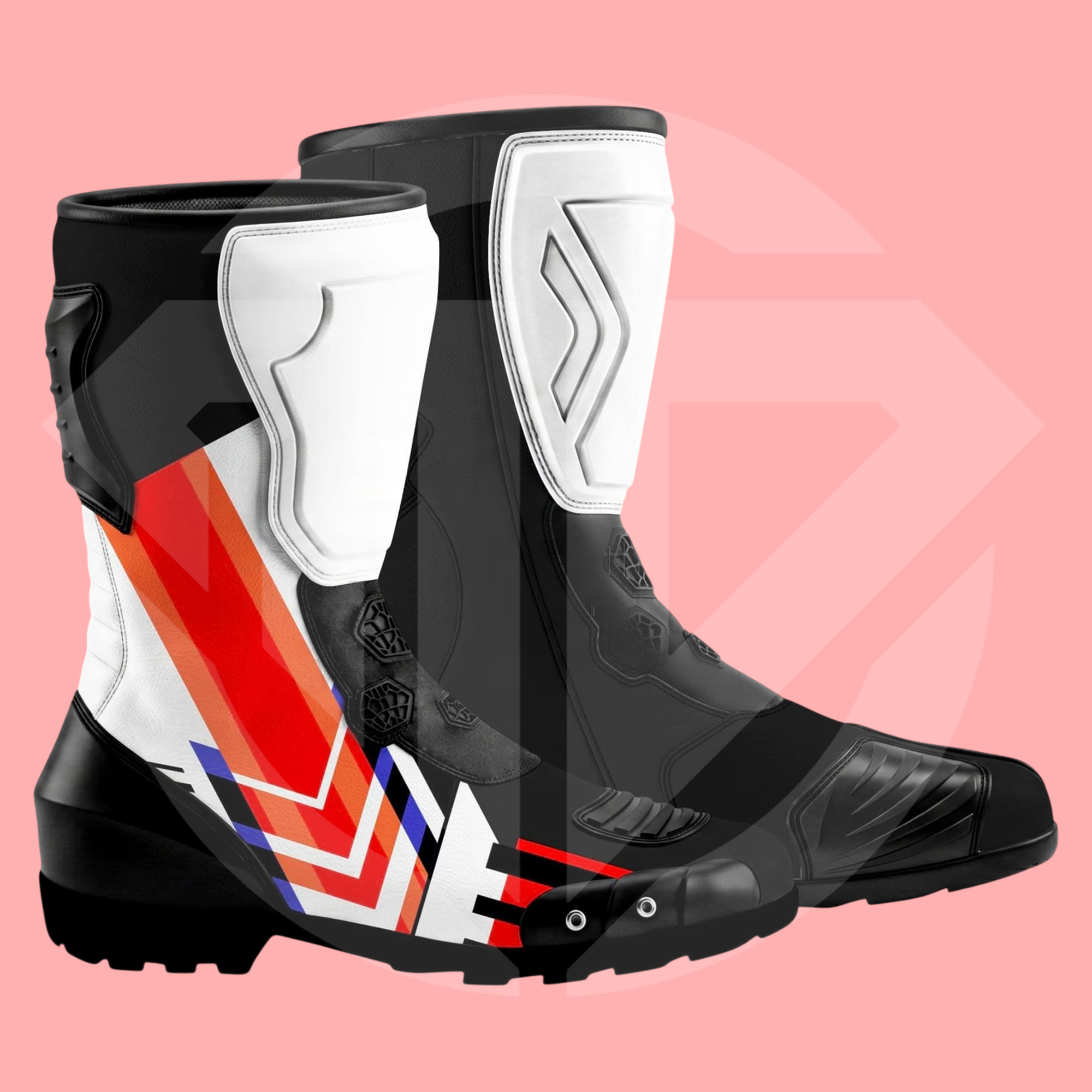 Jonathan Rea WSBK 2026 Honda HRC Replica Leather Racing Boots