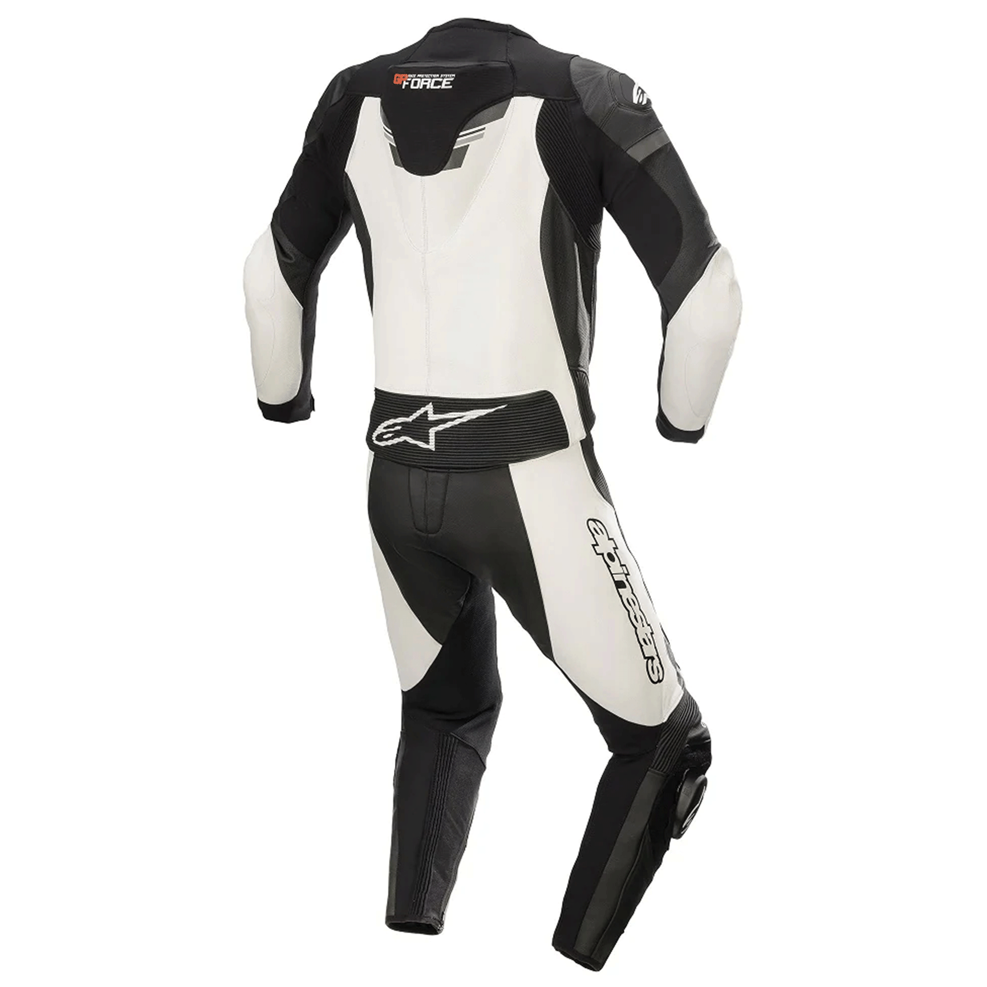 Alpinestars GP Force Chaser Leather Motorcycle Suit - Black, Dark Gray & White - Image 2