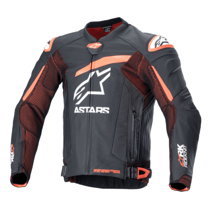 Alpinestars GP Force Chaser Leather Motorcycle Suit - Black, White & Fluo Yellow