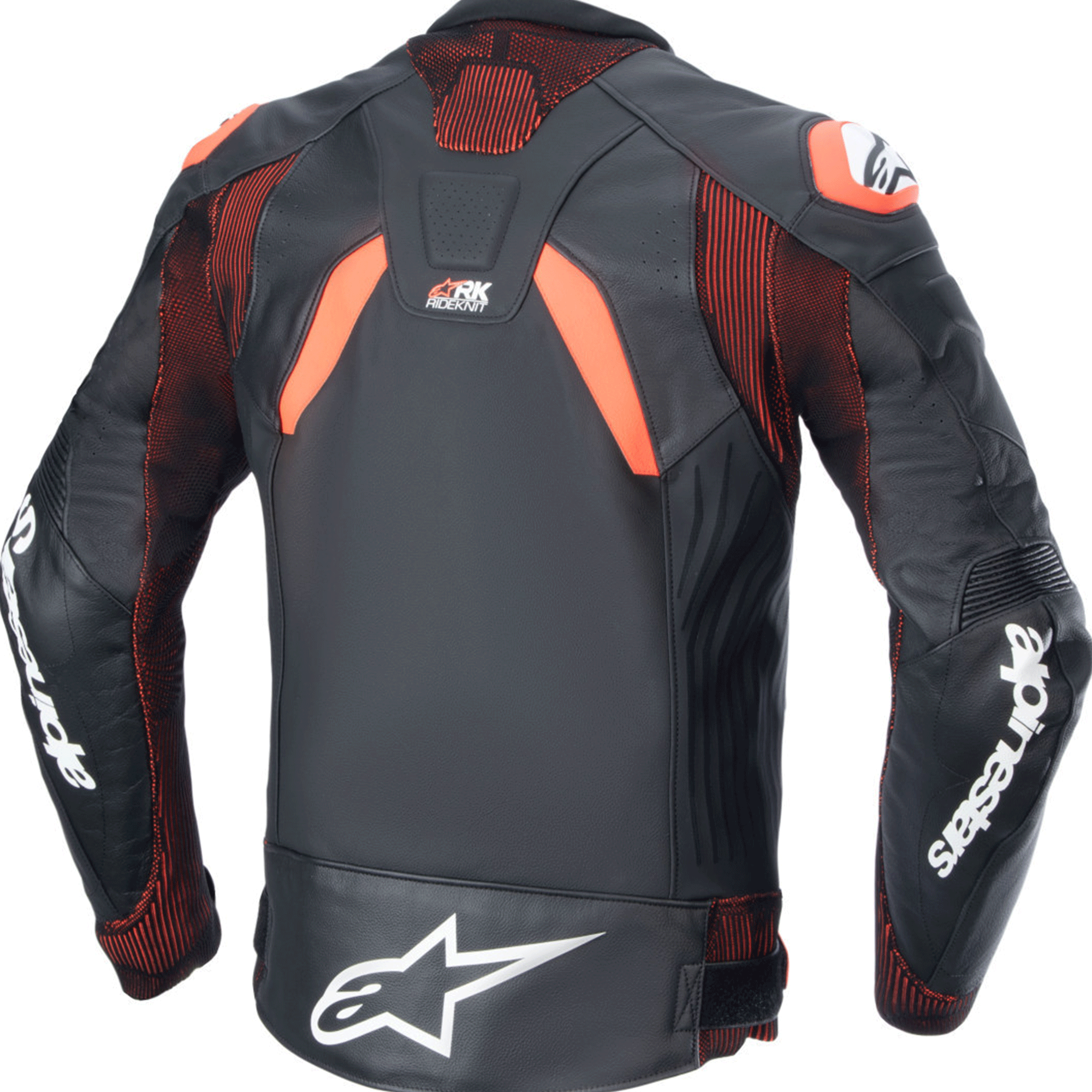 Alpinestars GP Force Chaser Leather Motorcycle Suit - Black, White & Fluo Yellow - Image 2