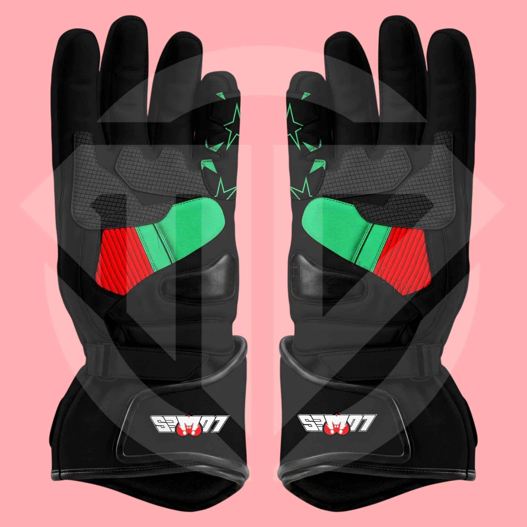 Alex Lowes WSBK 2026 Kawasaki Replica Leather Racing Gloves - Image 3