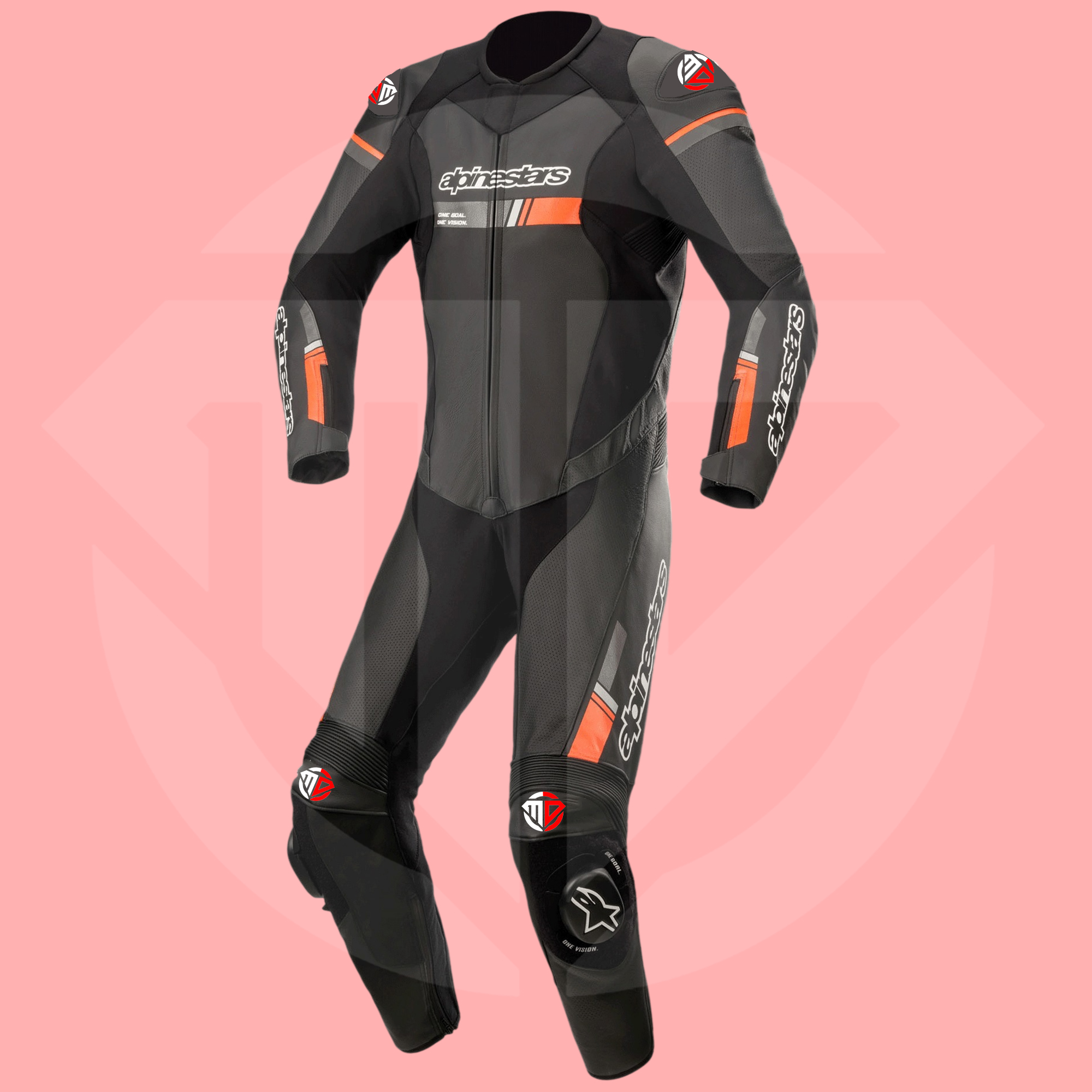 Alpinestars GP Force Chaser Professional 1-Piece Leather Motorcycle Suit