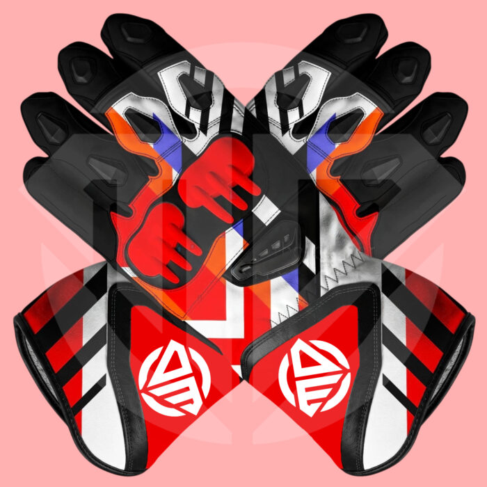 Jonathan Rea WSBK 2026 Honda HRC Replica Leather Racing Gloves