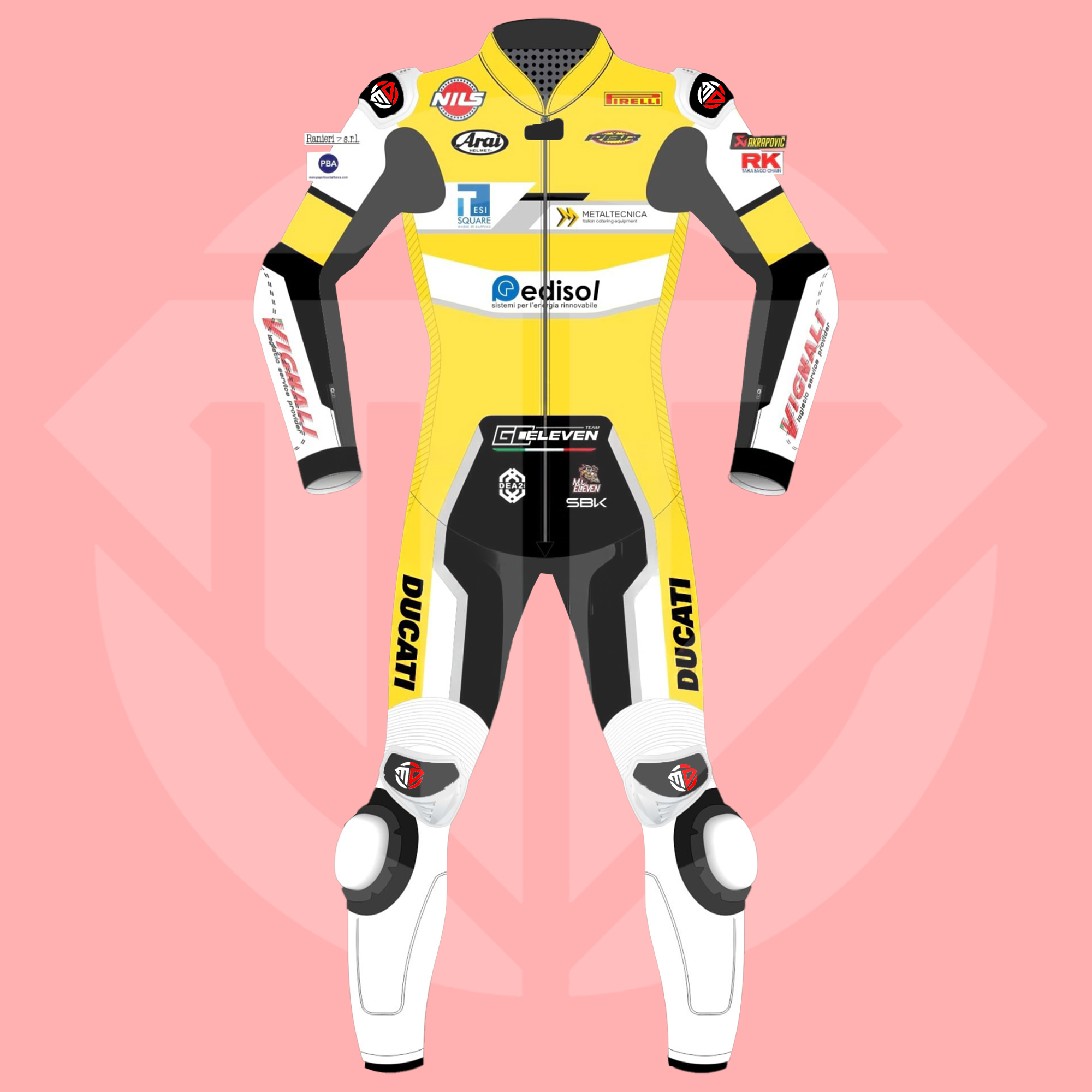 Lorenzo Baldassarri WSBK 2026 Team GoEleven Ducati Replica Racing Suit
