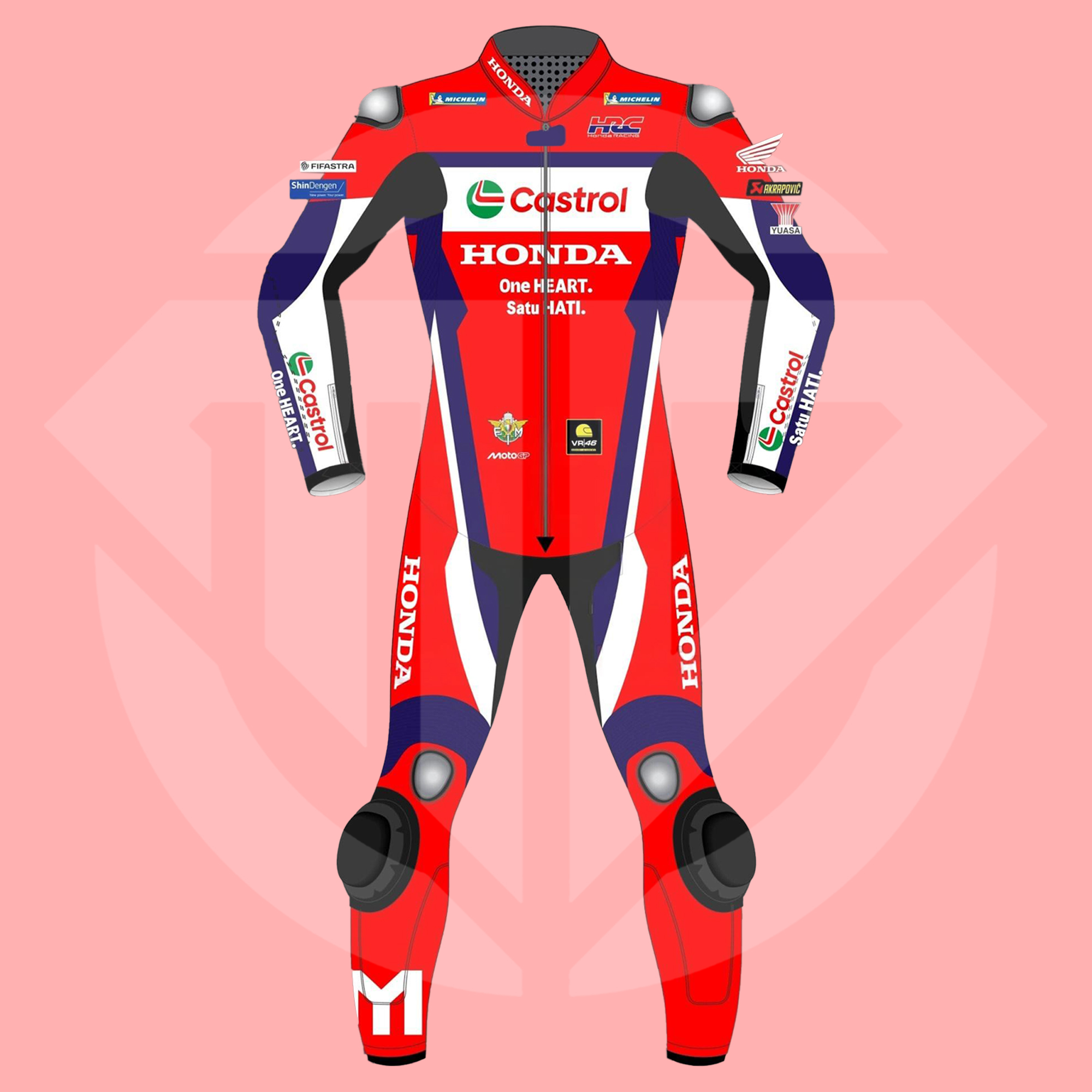 Luca Marini MotoGP Racing Suit – 2026 Honda HRC Replica