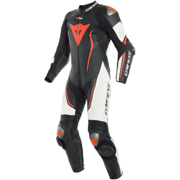 Dainese Misano 2 D-Air® Perforated One-Piece Motorcycle Leather Suit - Tricolor Race Edition
