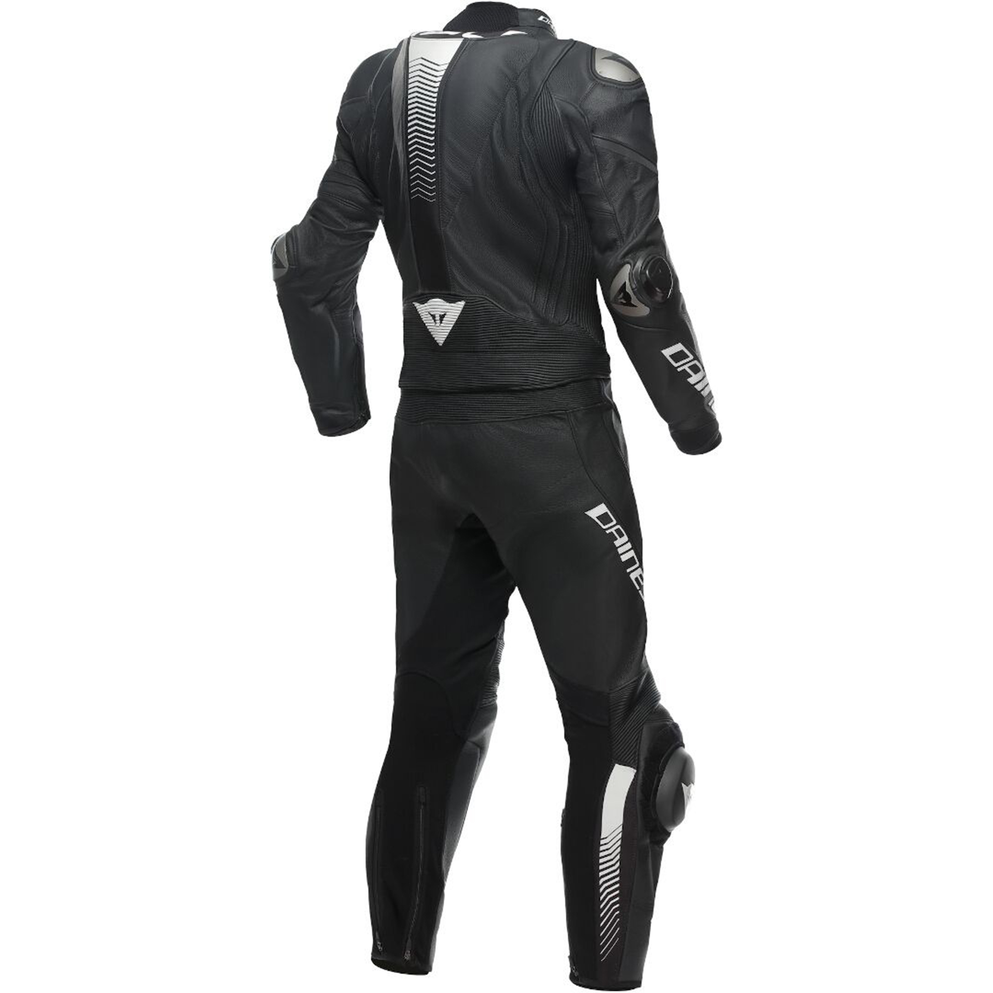 Dainese Laguna Seca 5 S26 2-Piece Motorcycle Leather Suit - Matt Black & Stealth White - Image 2