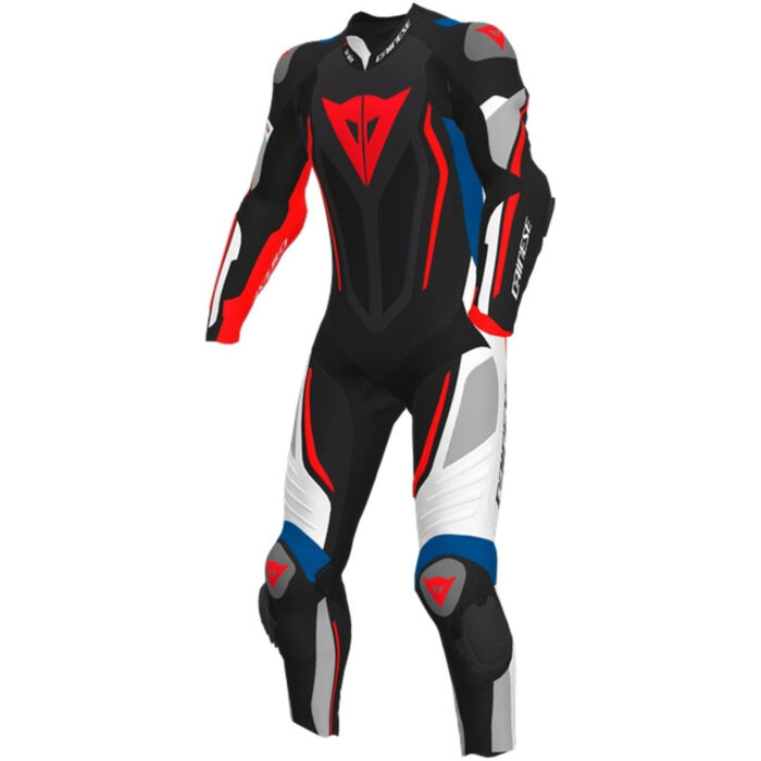 Dainese Misano 2 D-Air® Perforated One-Piece Motorcycle Leather Suit - Limited Multi-Color Race Edition