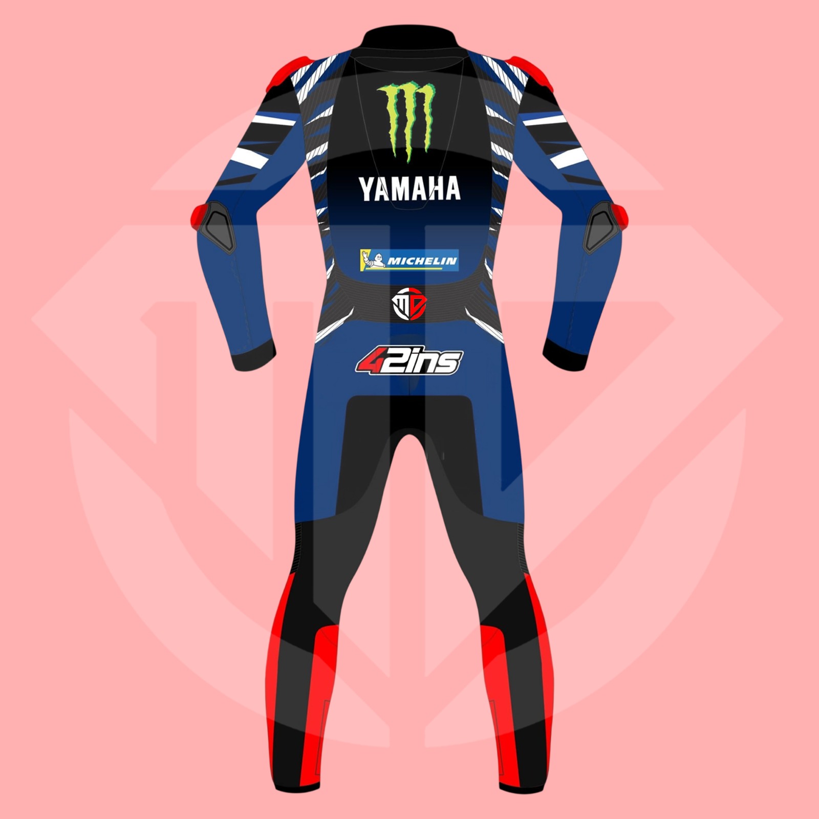 Alex Rins MotoGP 2026 Monster Energy Yamaha Replica Racing Suit - Image 2