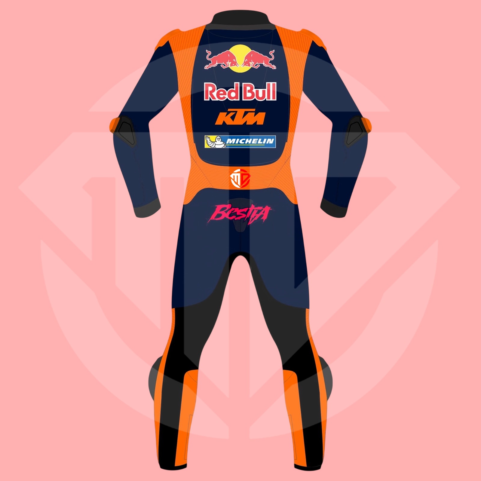 Enea Bastianini MotoGP 2026 Red Bull KTM Tech 3 Replica Racing Suit - Image 2