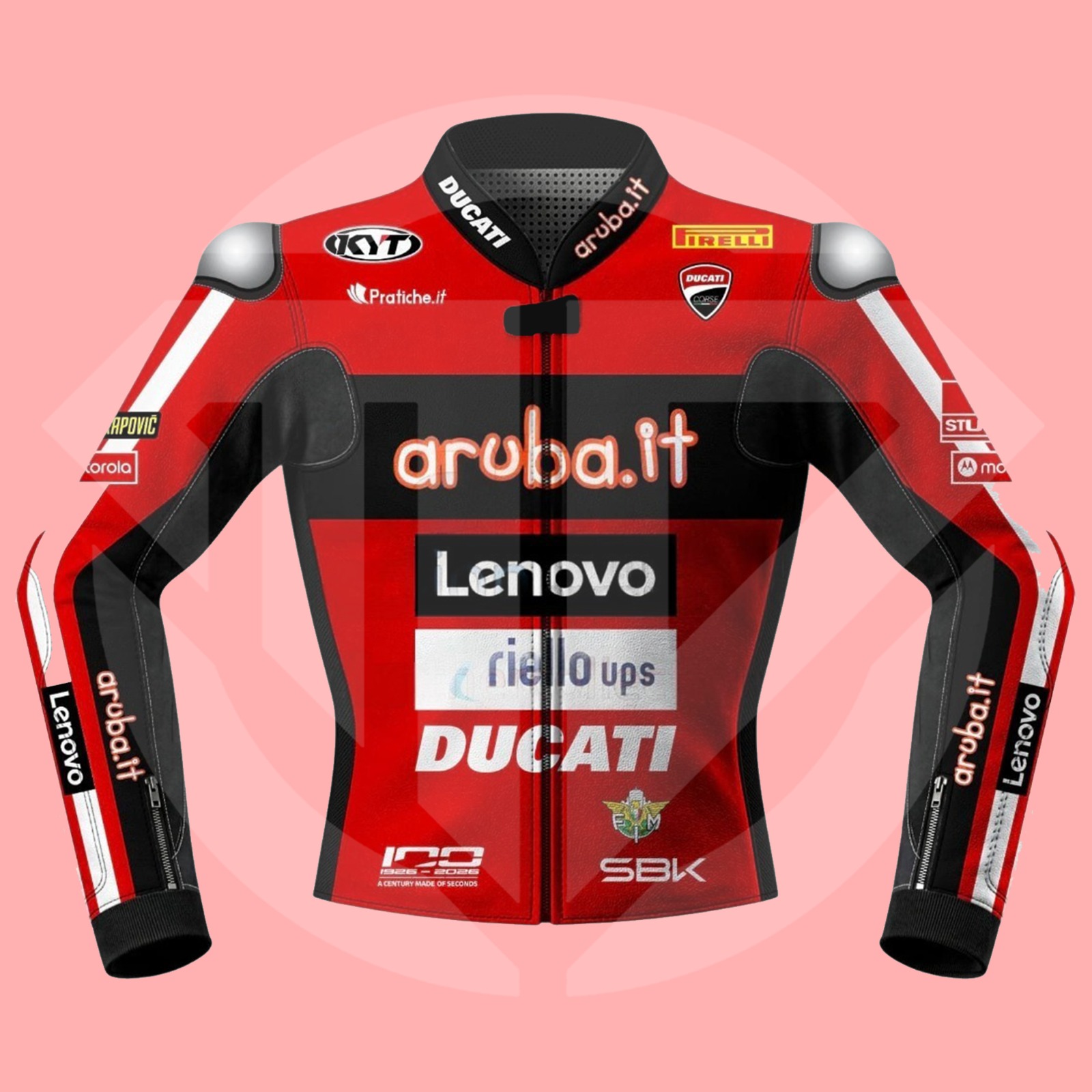 Nicolo Bulega WSBK 2026 Ducati Replica Racing Jacket