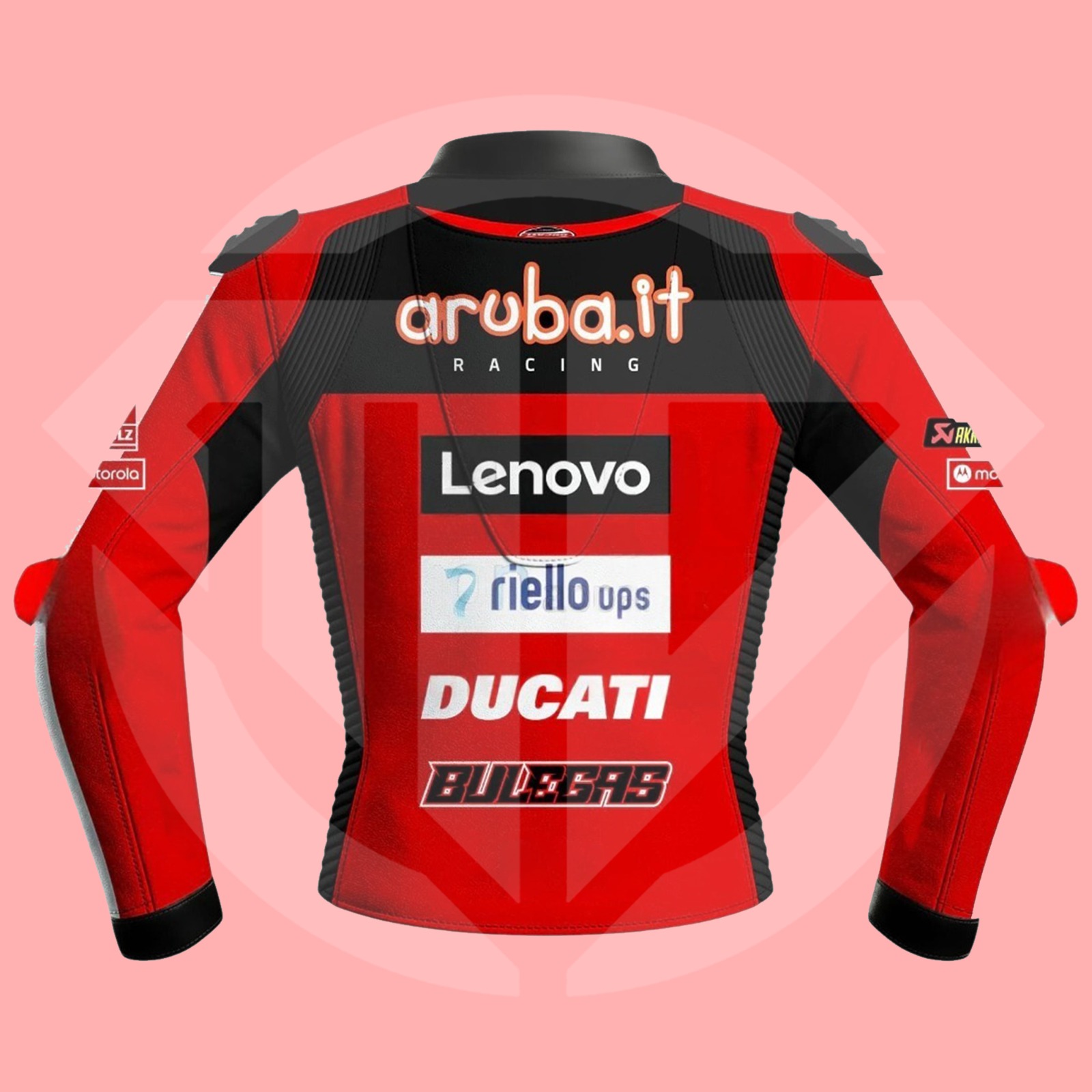 Nicolo Bulega WSBK 2026 Ducati Replica Racing Jacket - Image 2