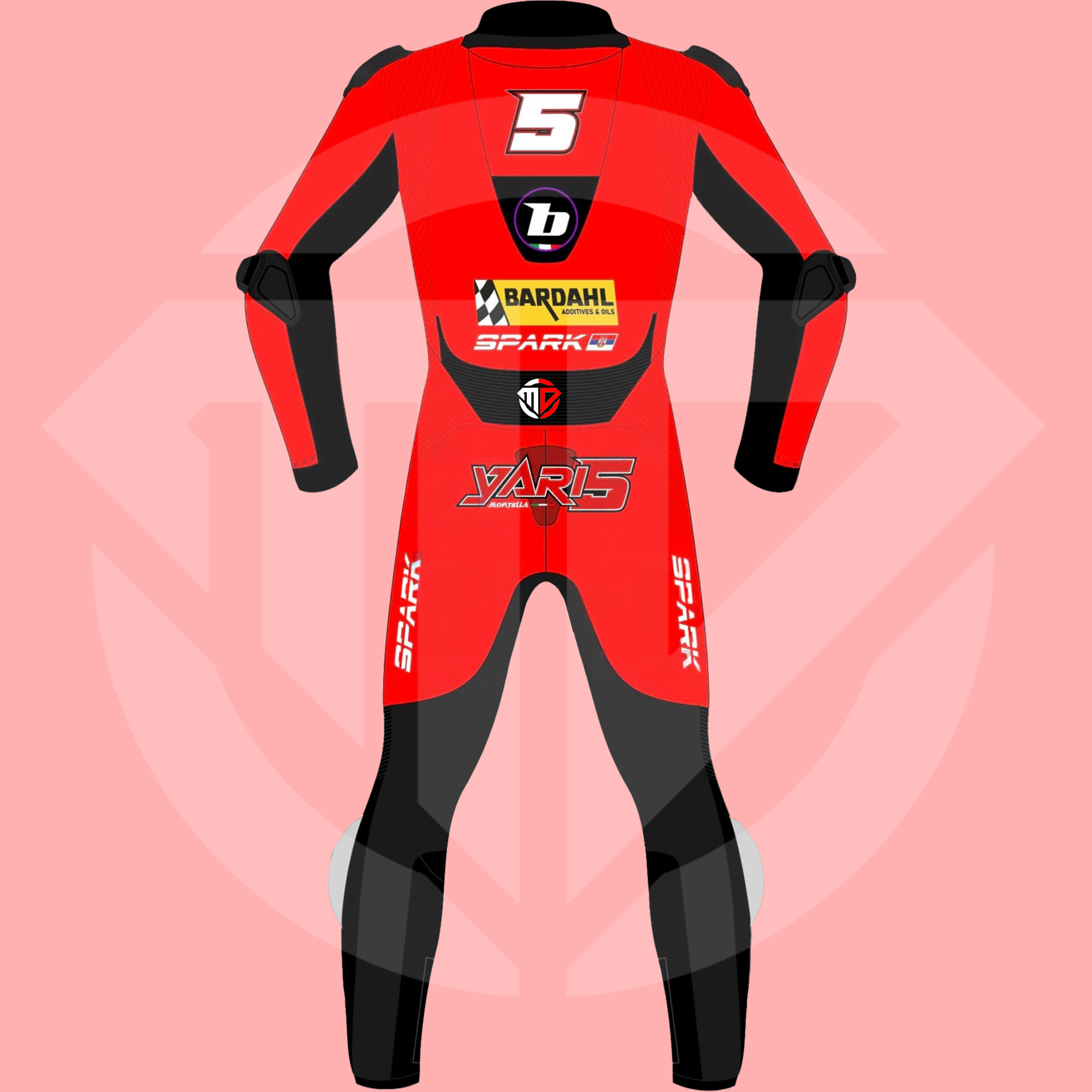 Yari Montella WSBK 2026 Ducati Barni Spark Replica Racing Suit - Image 2