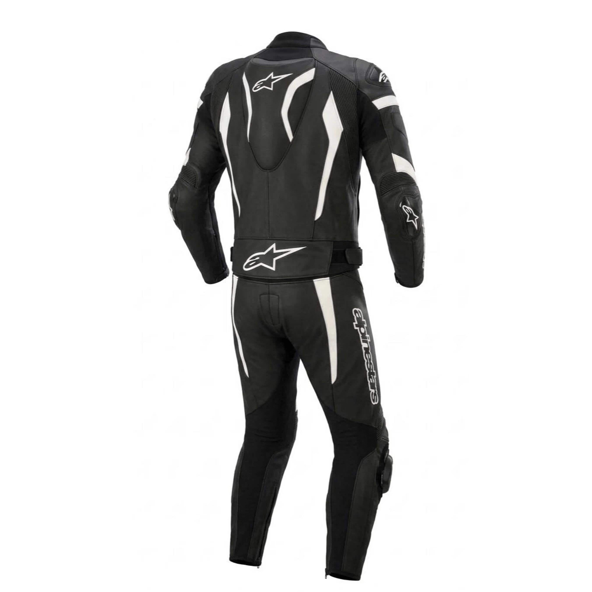 Alpinestars Black & White Pro Track Racing Leather Suit - Image 3