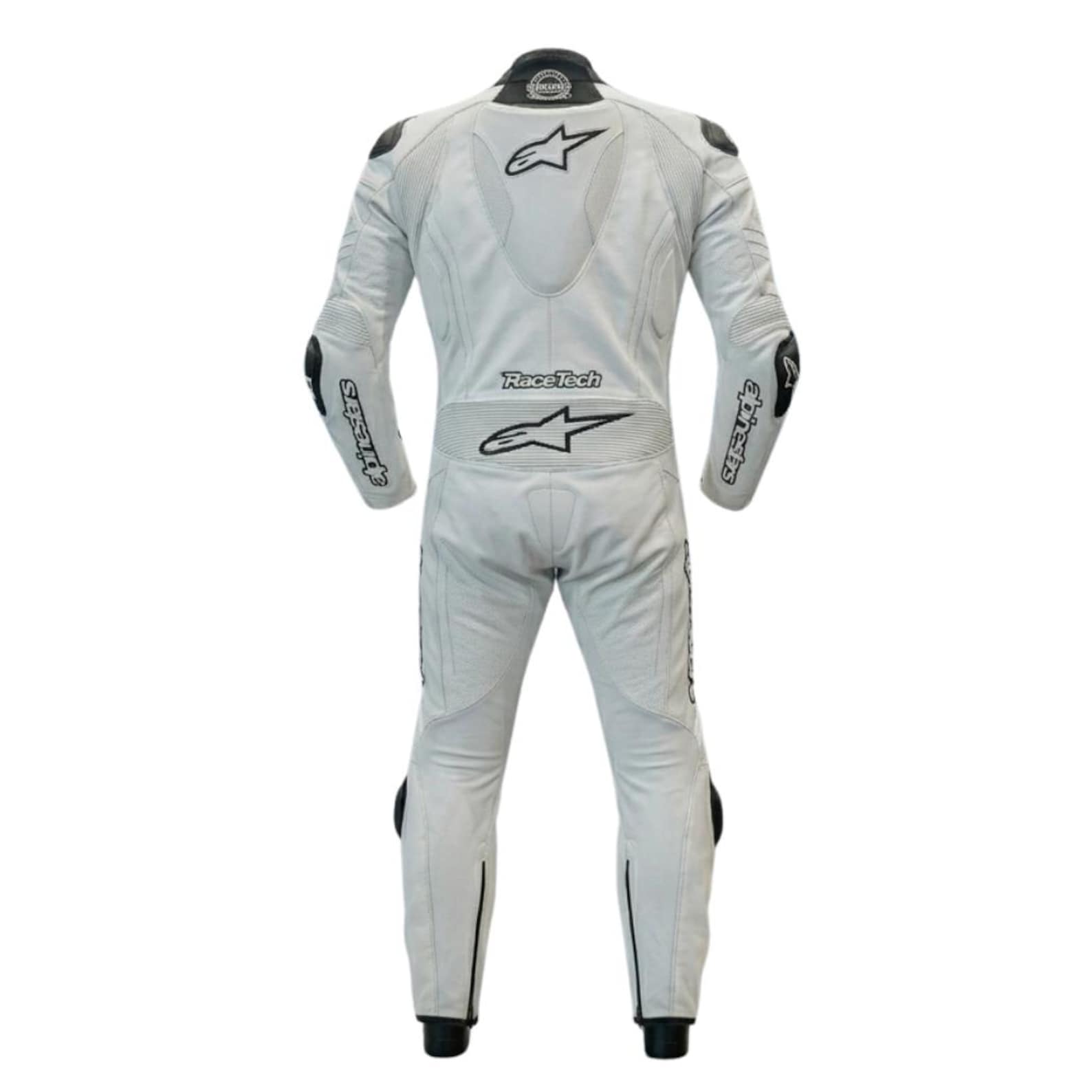 Alpinestars Atem RaceTech Edition Full White Leather Motorcycle Suit - Image 2