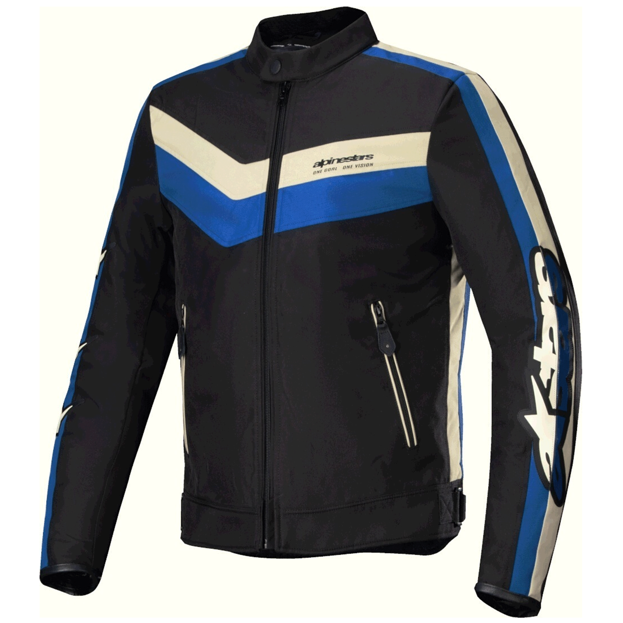 Alpinestars Sector Mesh V2 Motorcycle Jacket Black, Blue & Off-White Edition