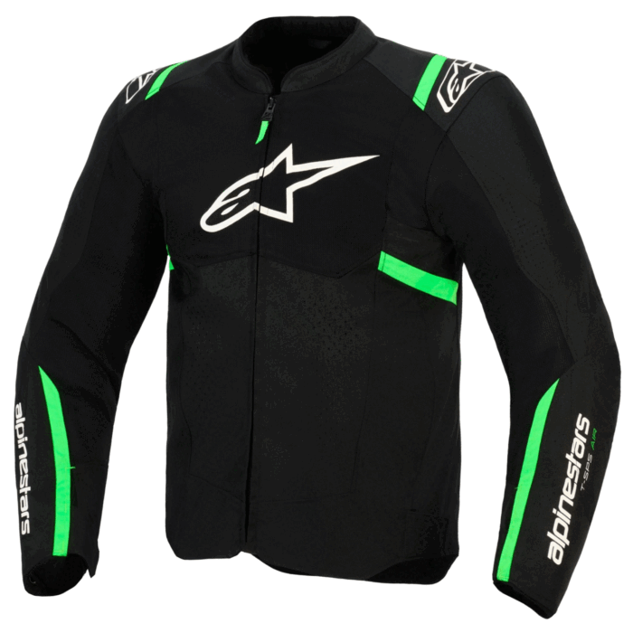 Alpinestars T-SPS Air Fabric Motorcycle Jacket Black & Green Edition