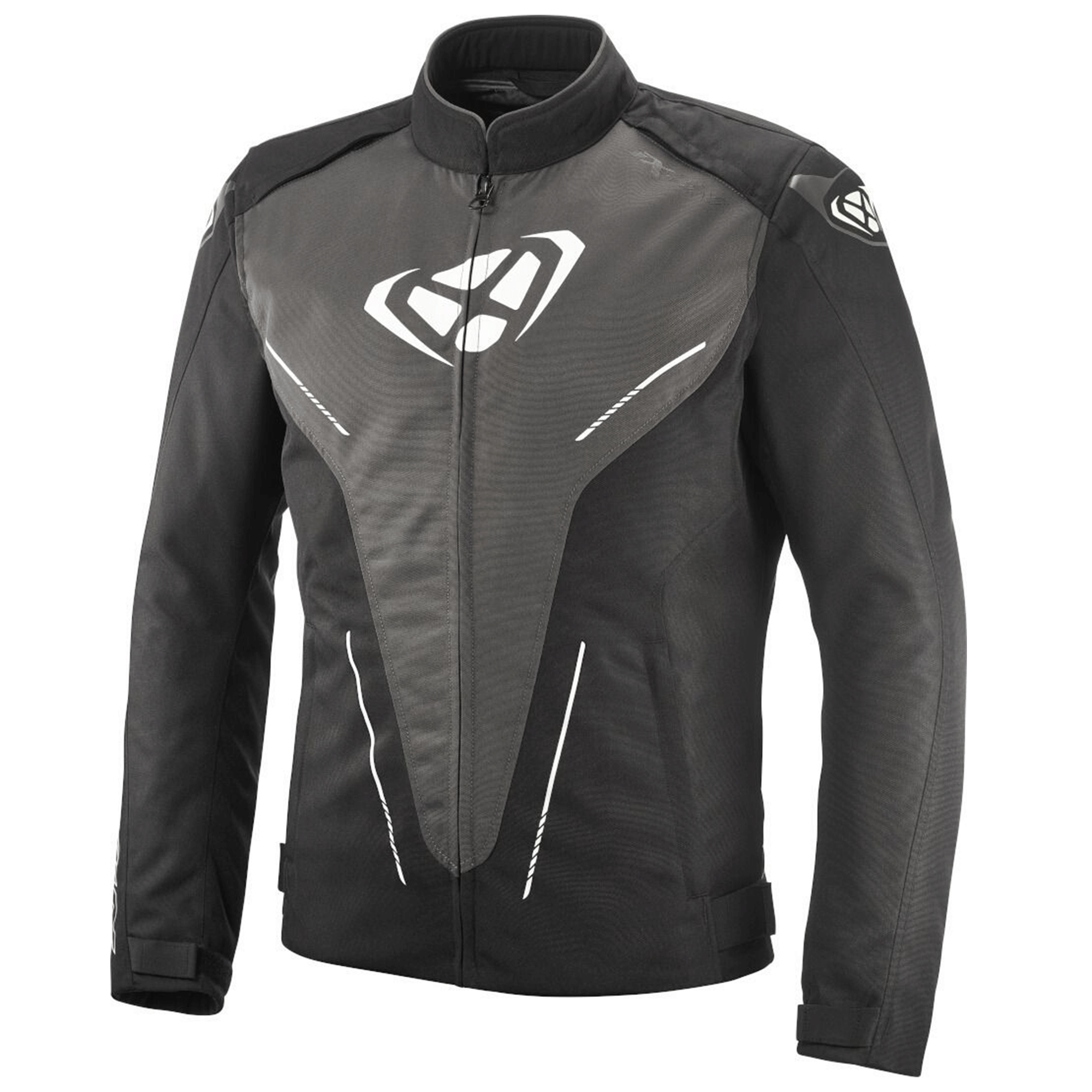 Ixon Fresh Fabric Motorcycle Mesh Jacket Black, Anthracite Gray & White Edition