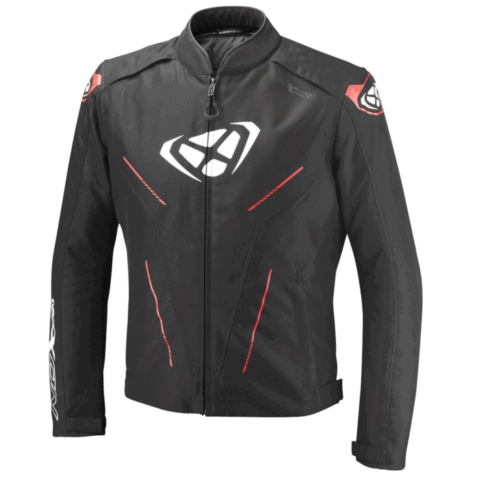 Ixon Fresh Fabric Motorcycle Mesh Jacket Black, Red & White Edition