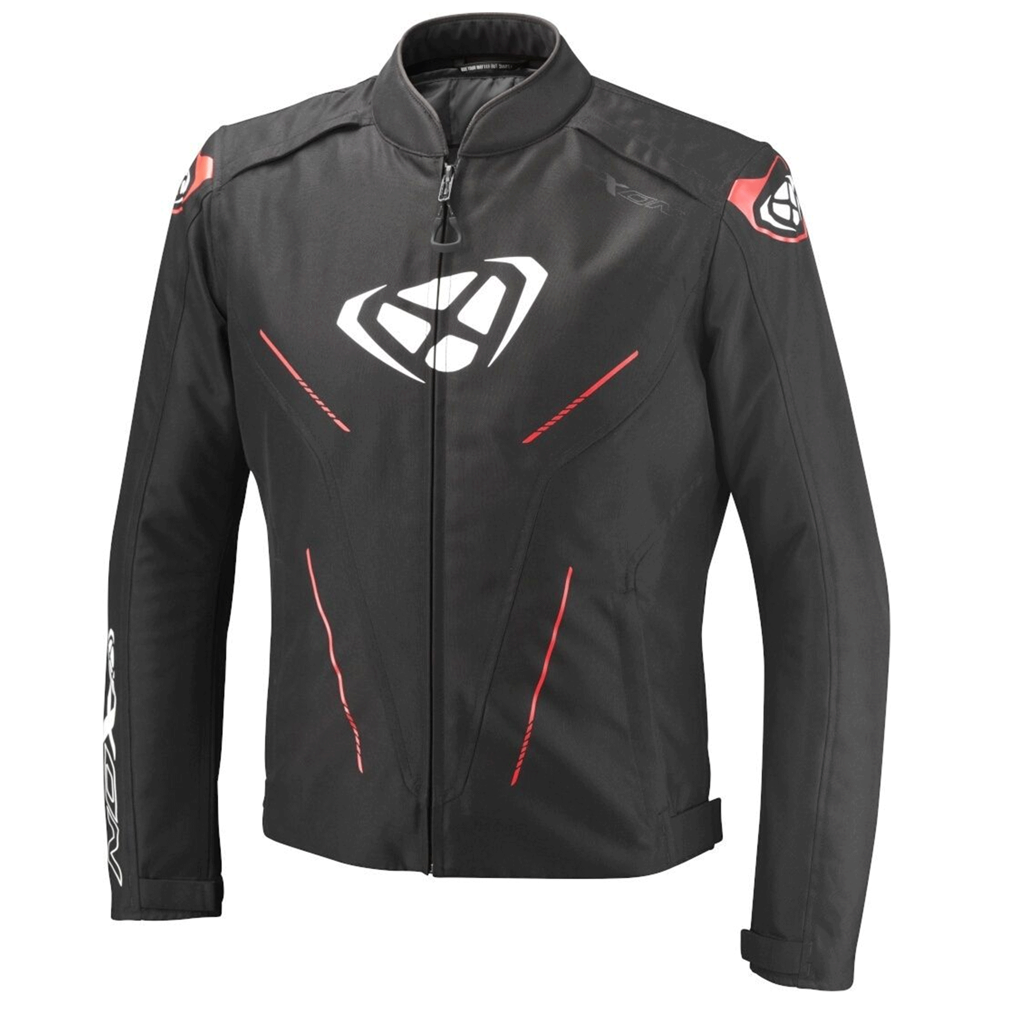 Ixon Fresh Fabric Motorcycle Mesh Jacket Black, Red & White Edition