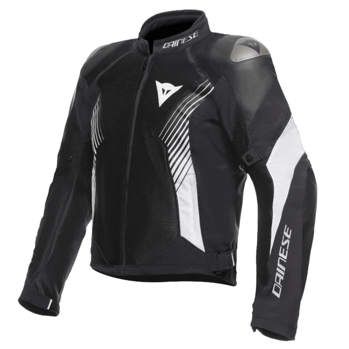 Dainese Super Speed Tex Textile Motorcycle Jacket Black & White Edition