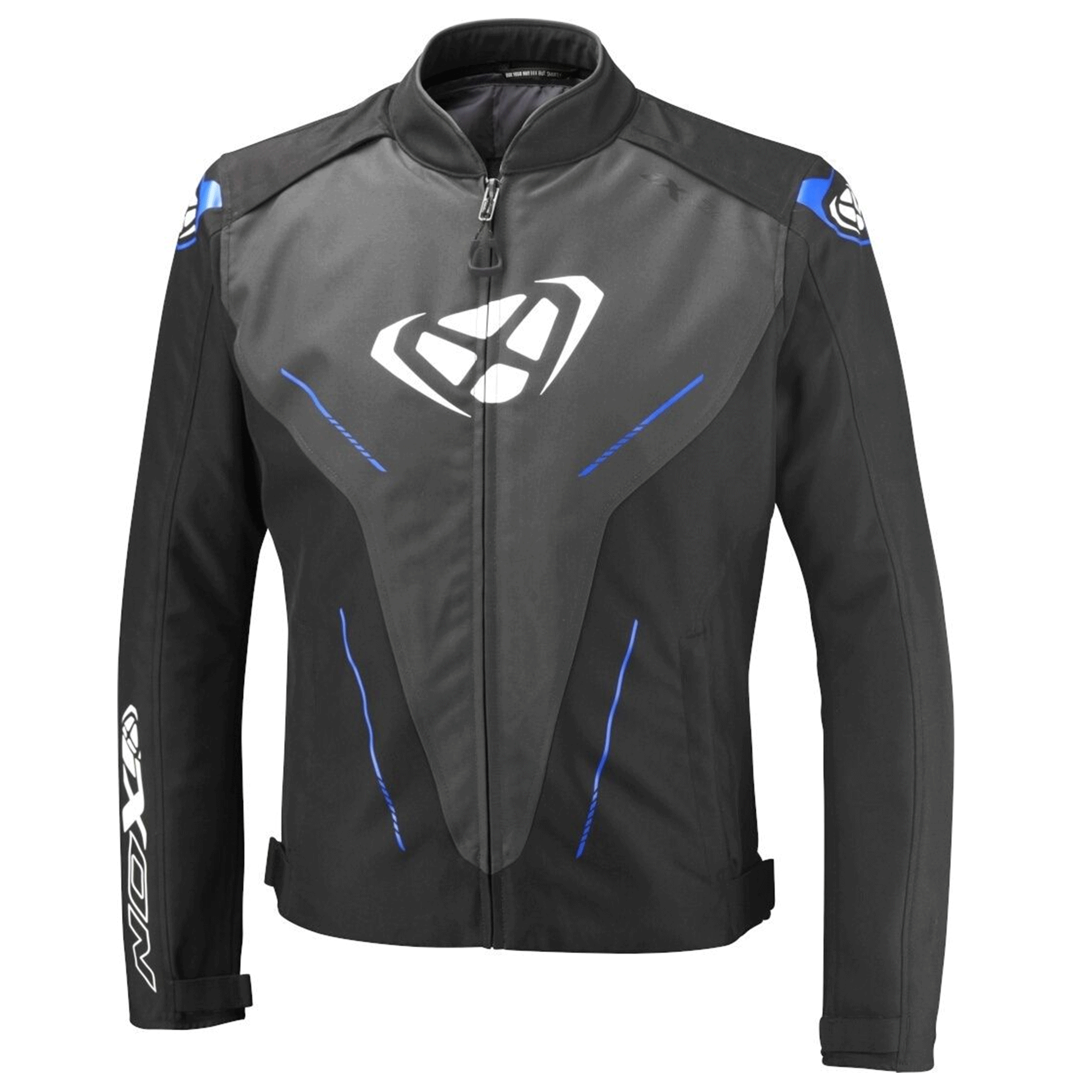 Ixon Fresh Fabric Motorcycle Mesh Jacket Black, Anthracite Gray & Blue Edition