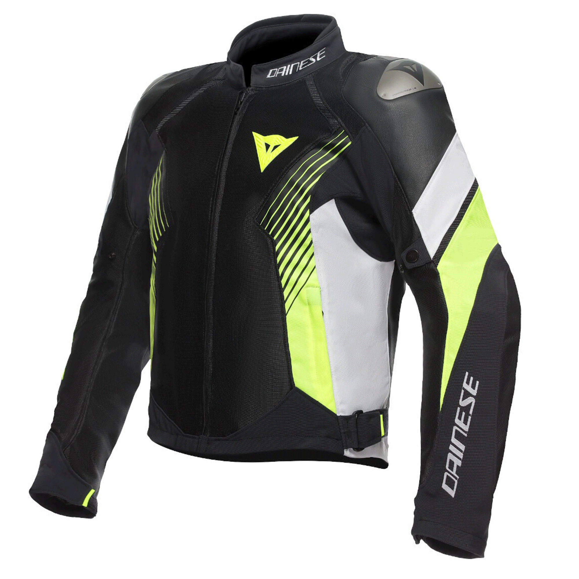 Dainese Super Speed Tex Textile Motorcycle Jacket Black & Fluo Yellow Edition