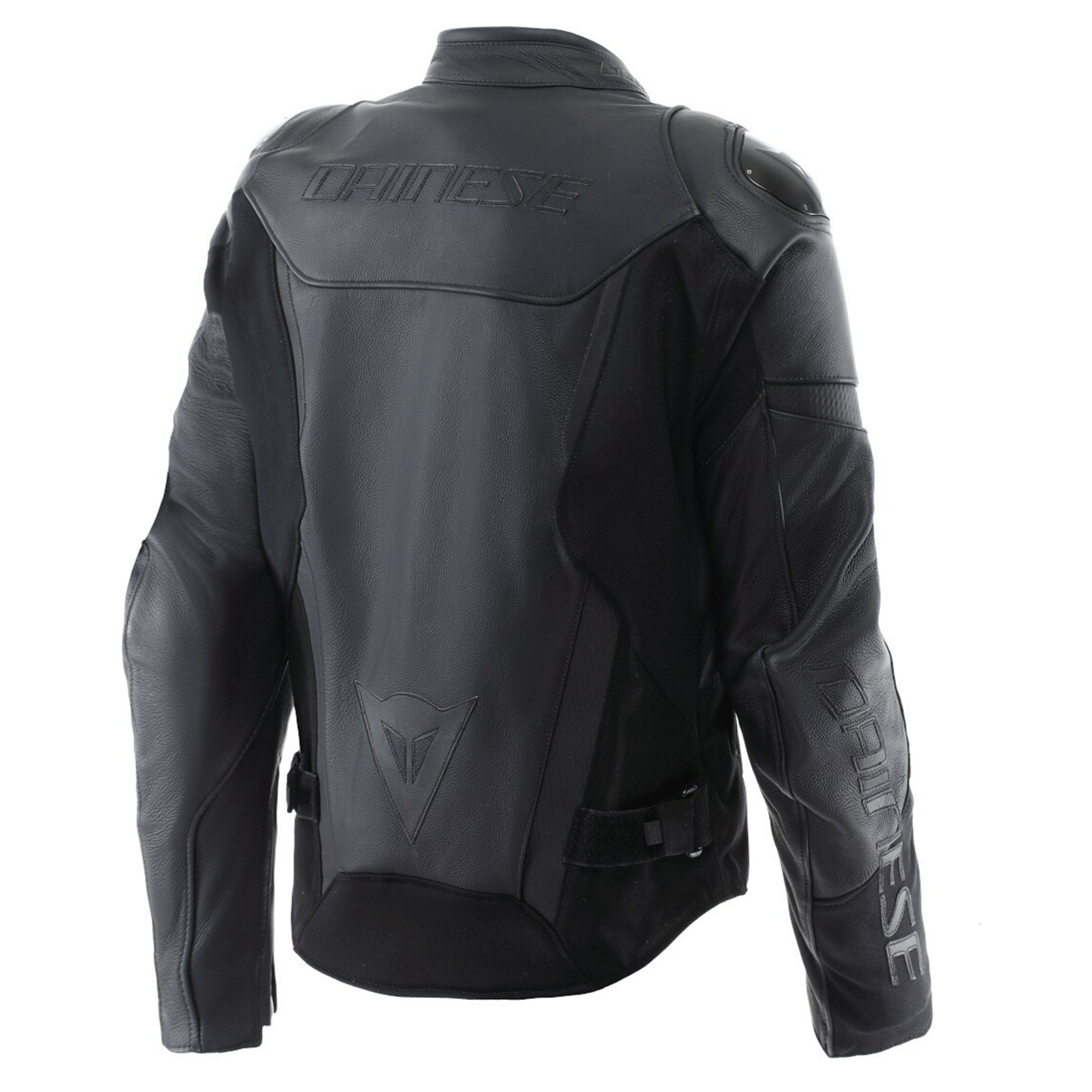 Dainese Racing 4 Leather Motorcycle Jacket Black & Charcoal Grey Edition - Image 2