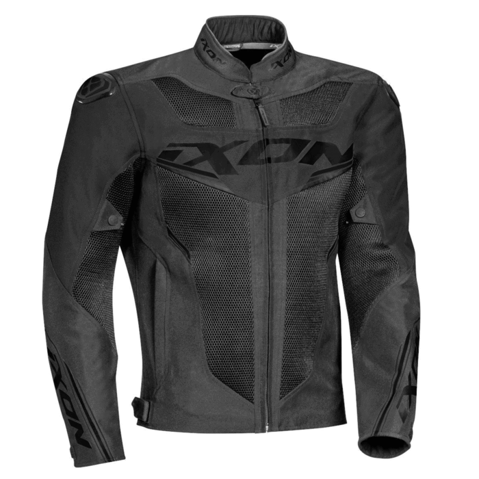 Ixon Gyro Fabric Motorcycle Mesh Jacket All-Black Stealth Edition
