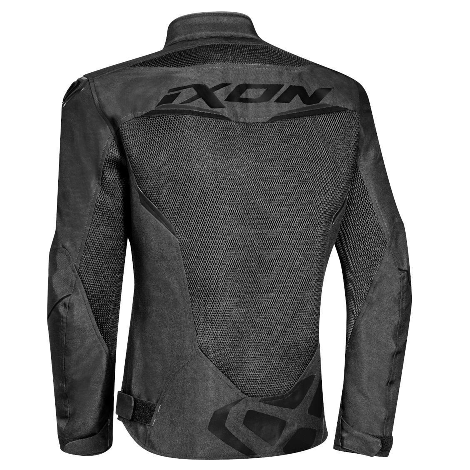 Ixon Gyro Fabric Motorcycle Mesh Jacket All-Black Stealth Edition - Image 2