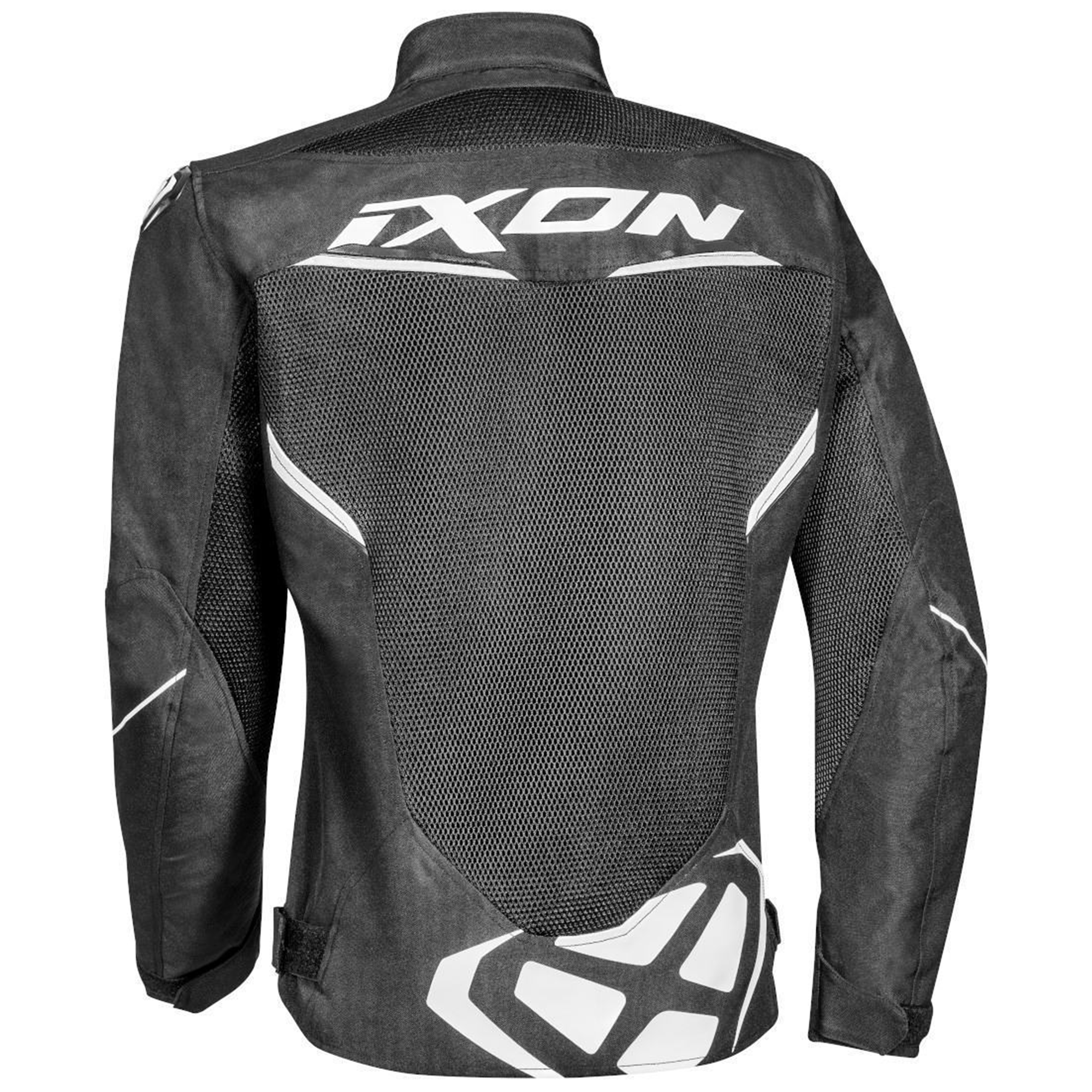 Ixon Gyro Fabric Motorcycle Mesh Jacket Black & White Edition - Image 2
