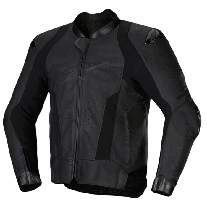 Alpinestars GP Plus R V3 Rideknit Blackout Leather Motorcycle Jacket