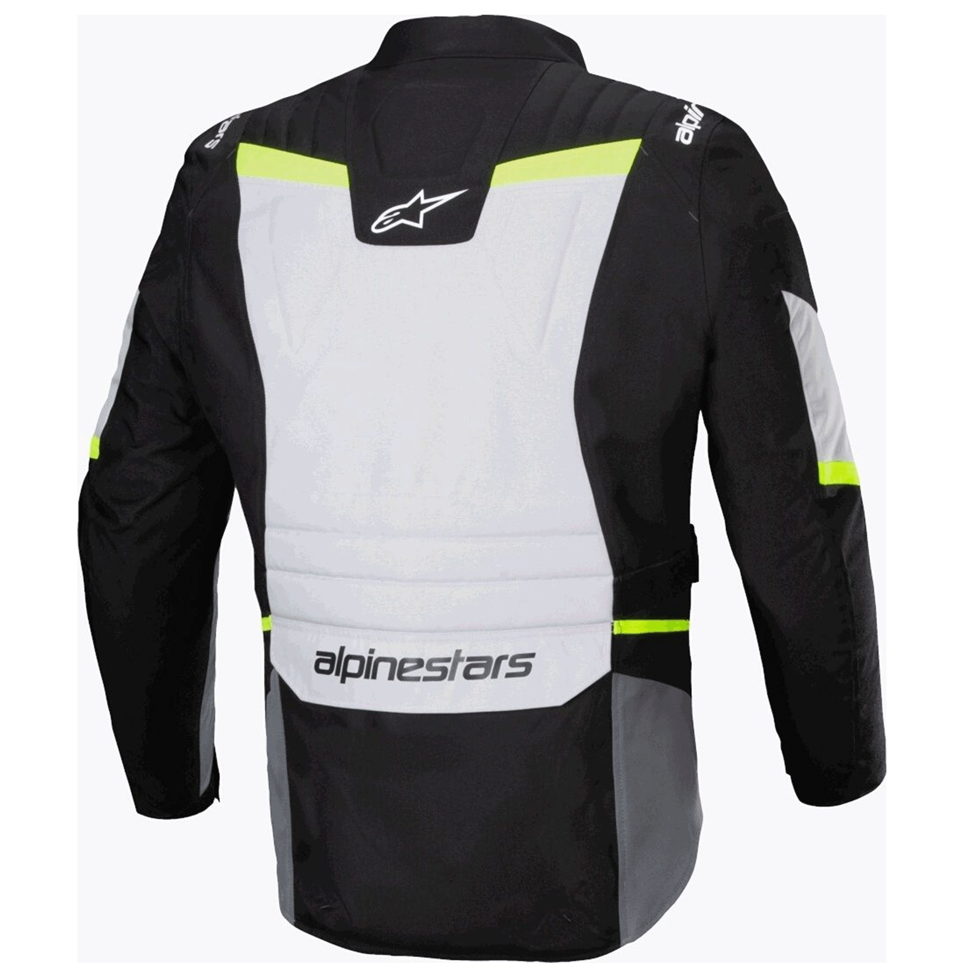 Alpinestars Andes v3 Drystar Waterproof Motorcycle Jacket Ice Gray, Black & High-Viz Yellow Edition - Image 2
