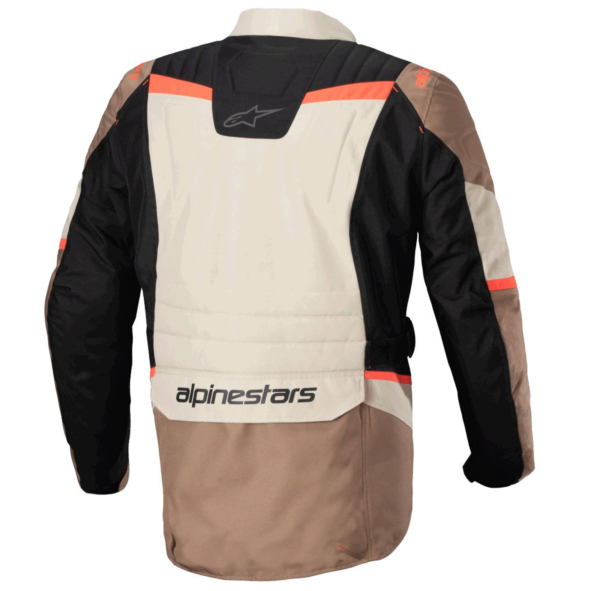 Alpinestars Andes v3 Drystar Waterproof Motorcycle Jacket Military Brown, Khaki & Coral Red Edition - Image 2