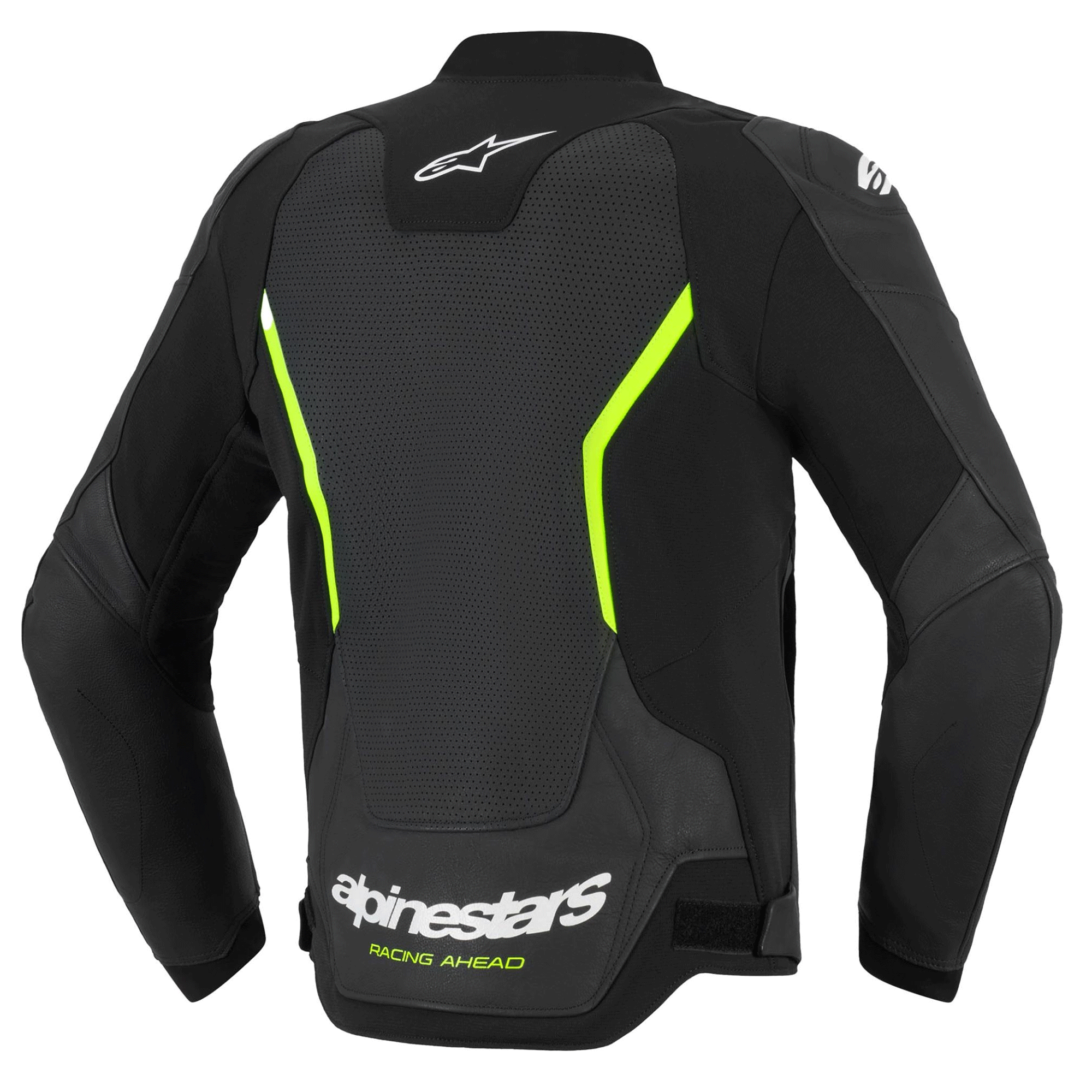 Alpinestars GP Force Racing Ahead Edition Black & Fluorescent Yellow Motorcycle Jacket - Image 2