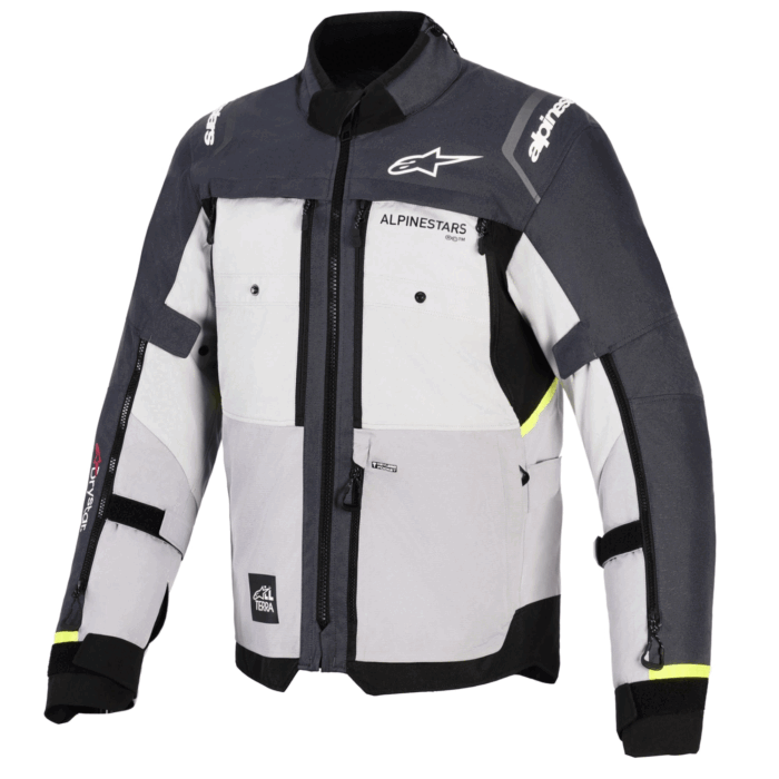 Alpinestars AMT-10R DrystarXF Adventure Motorcycle Jacket Ice Gray & Dark Charcoal