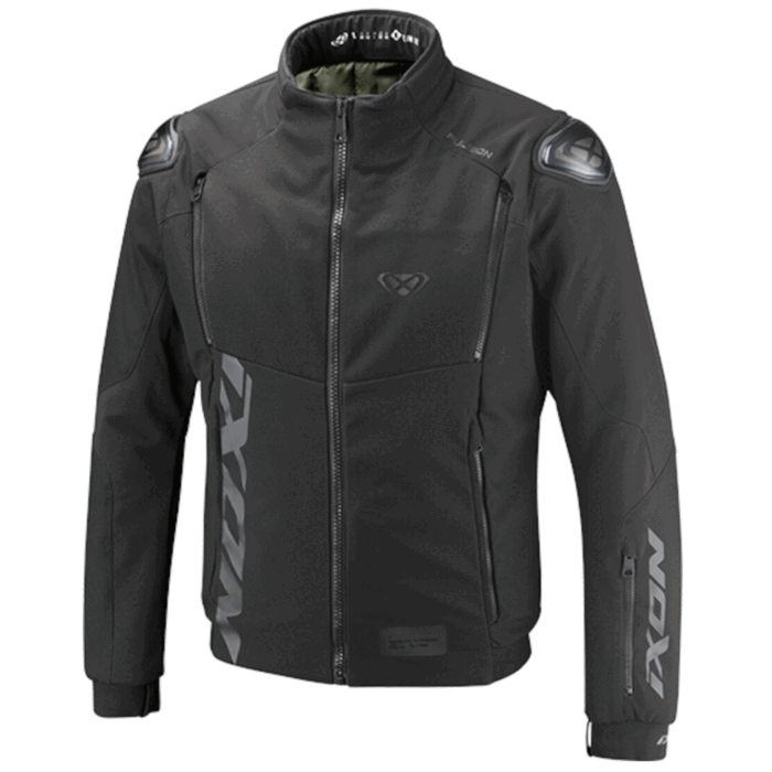 Ixon Fanam Softshell Motorcycle Jacket All-Black Stealth Edition