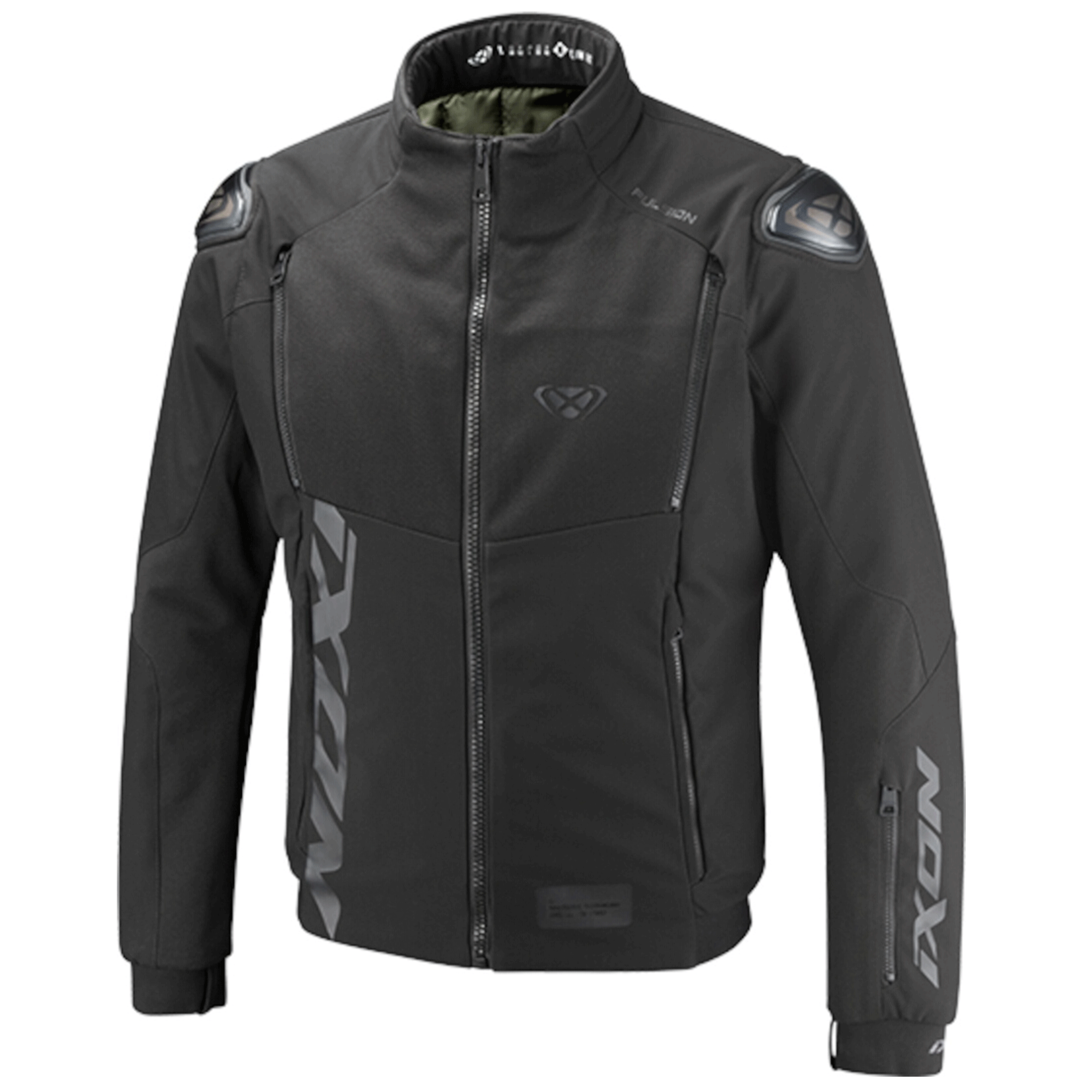 Ixon Fanam Softshell Motorcycle Jacket All-Black Stealth Edition