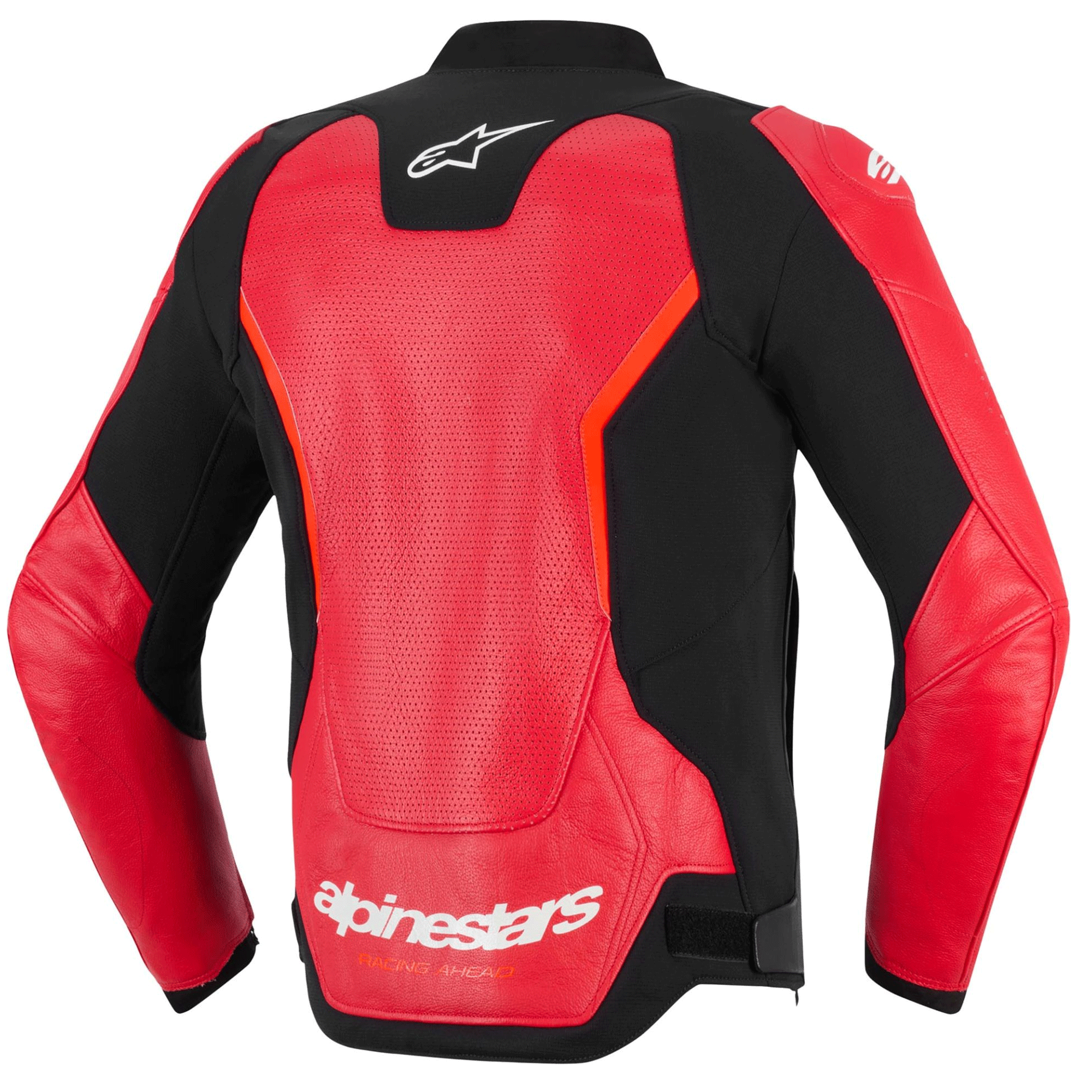 Alpinestars GP Force Racing Ahead Edition Red, Black & White Leather Motorcycle Jacket - Image 2