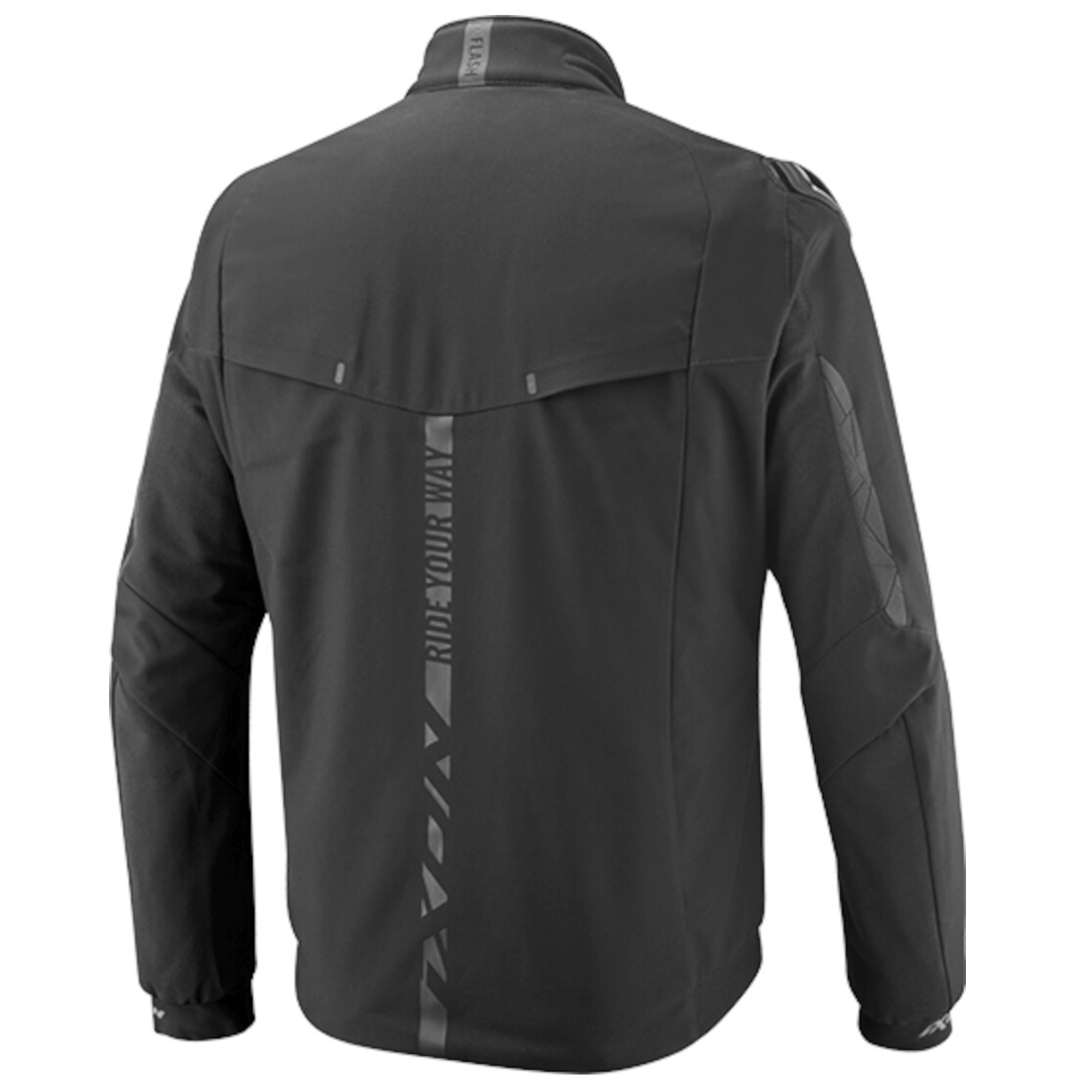 Ixon Fanam Softshell Motorcycle Jacket All-Black Stealth Edition - Image 2