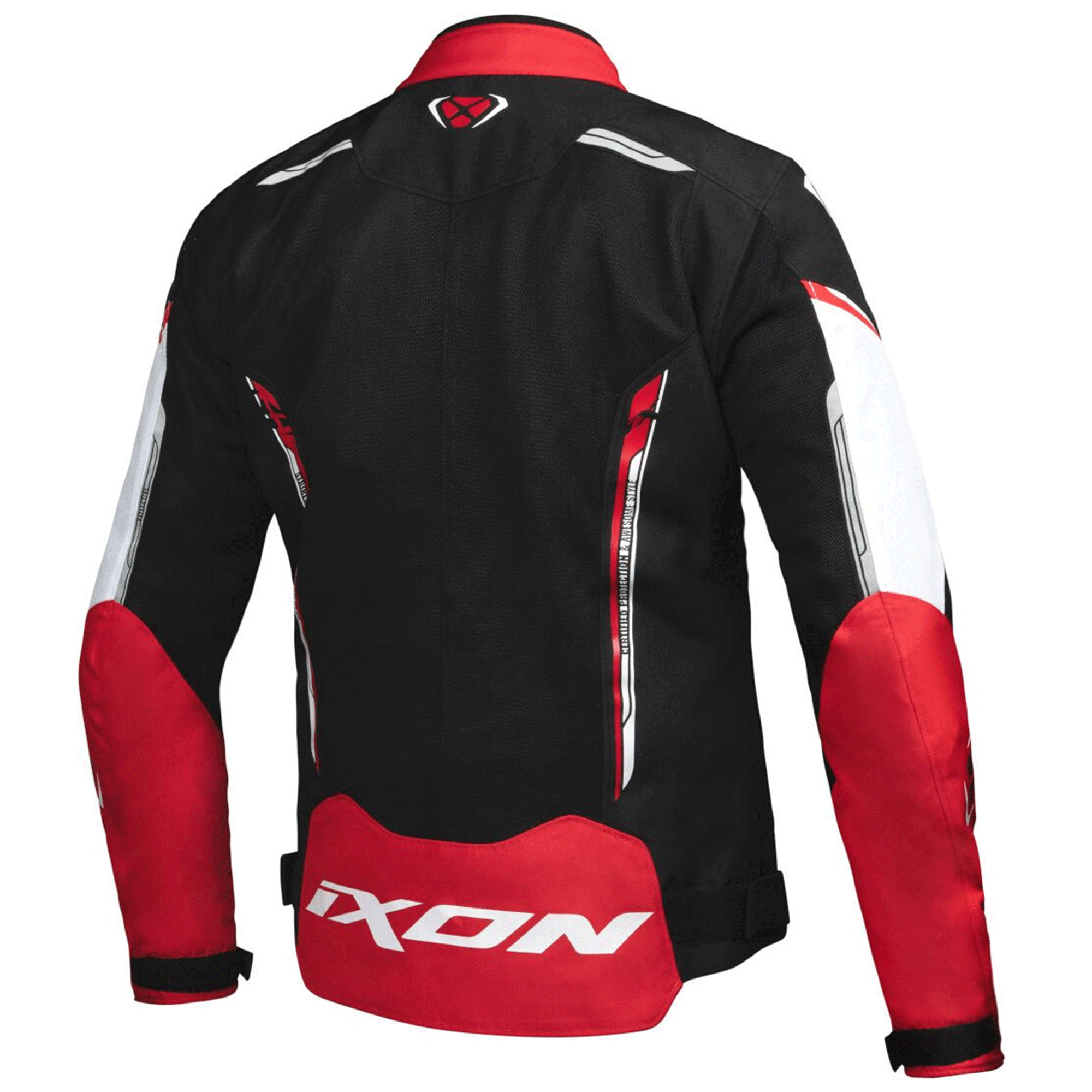 Ixon Striker Air Fabric Motorcycle Jacket Black, White & Red Edition - Image 2