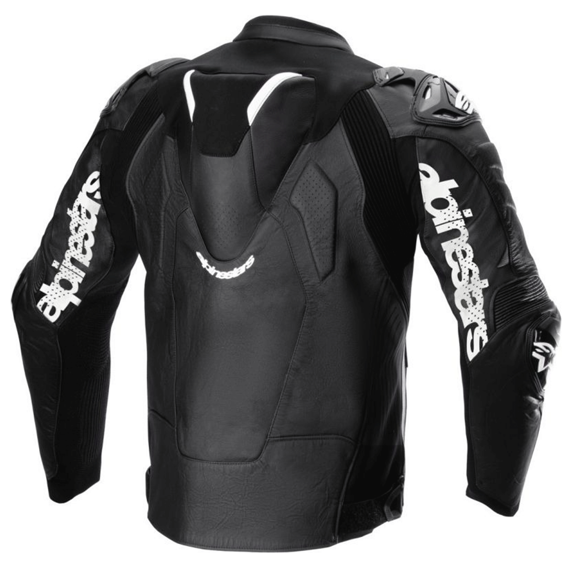 Alpinestars Atem V4 Leather Motorcycle Jacket Black & White Edition - Image 2