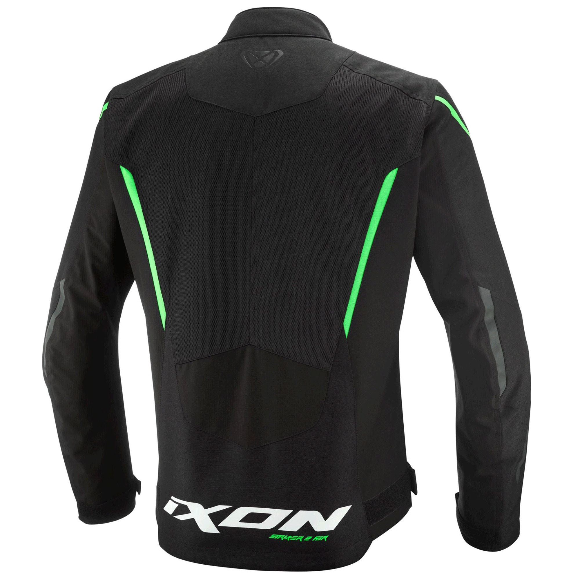 Ixon Striker Air Fabric Motorcycle Jacket Black & Bright Green Edition - Image 2