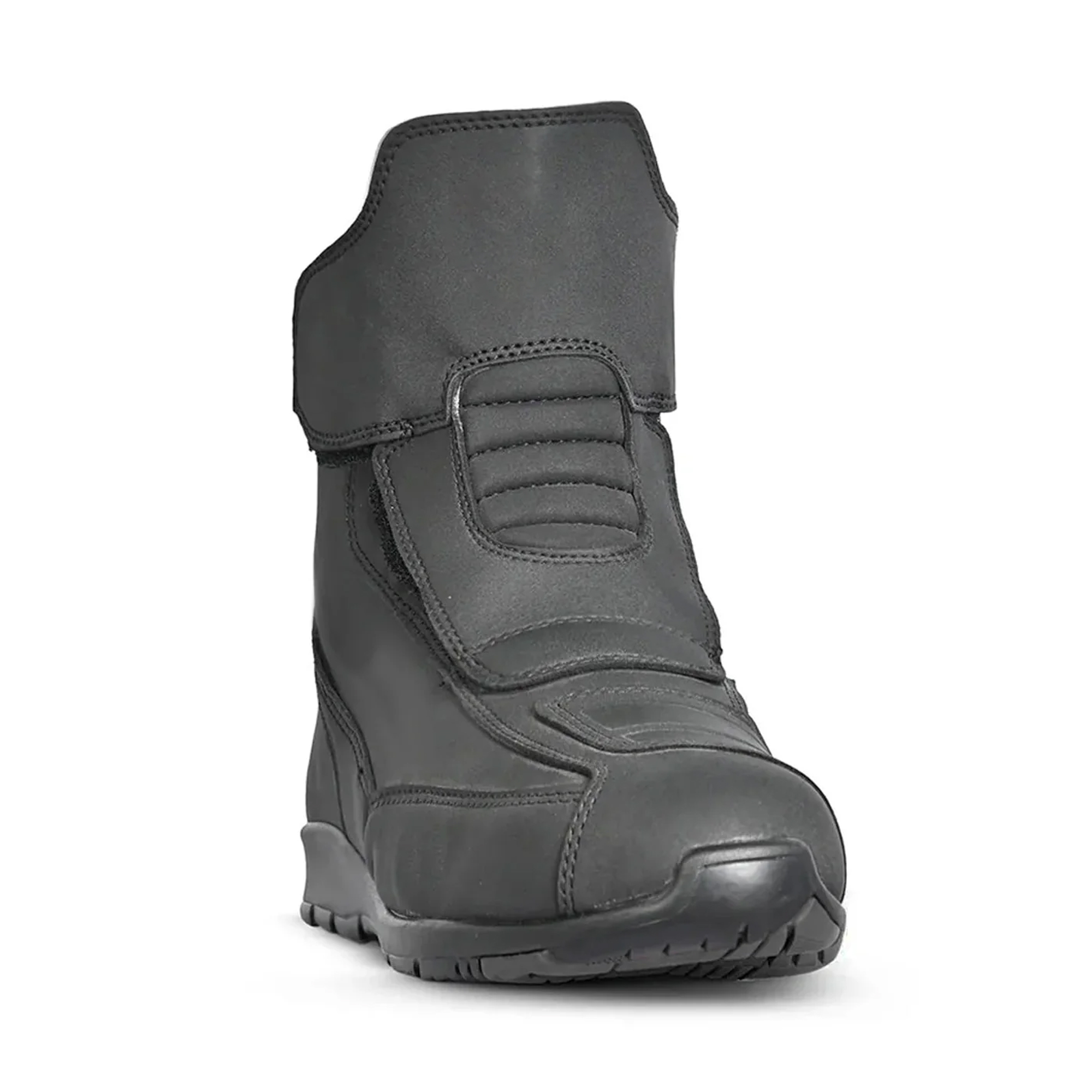Stealth Leather Short Touring Motorcycle Boots – All-Black Edition - Image 2