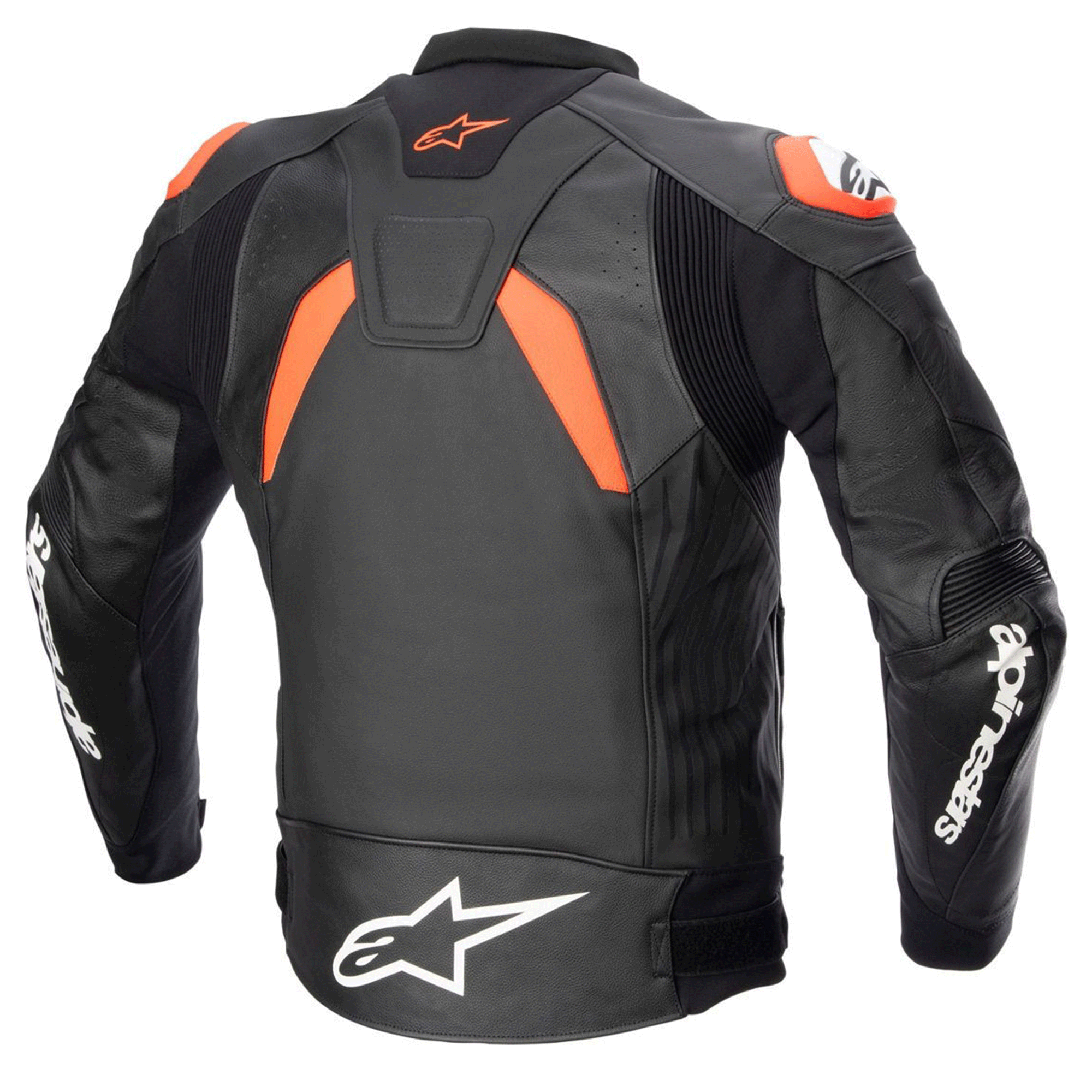 Alpinestars Missile V2 Ignition Leather Motorcycle Jacket Black, White & Red Edition - Image 2