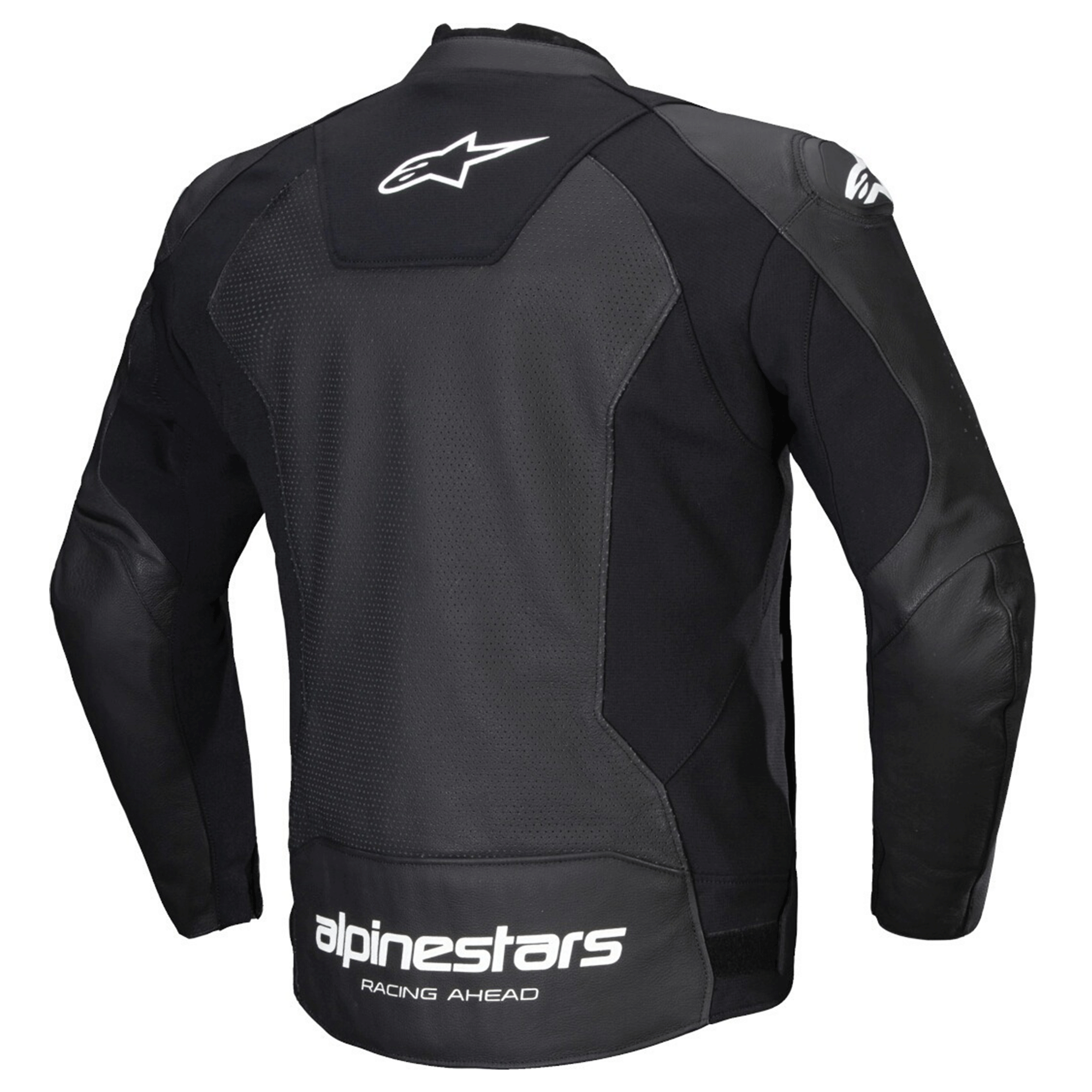 Alpinestars GP Force Racing Ahead Edition Black & White Leather Motorcycle Jacket - Image 2