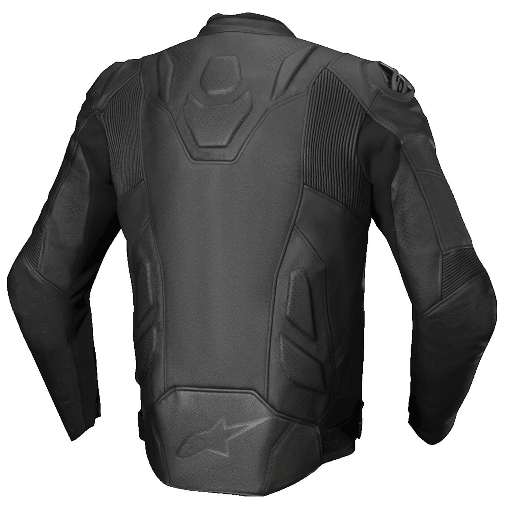 Alpinestars Jaws v3 Leather Motorcycle Jacket Blackout Stealth Edition - Image 2