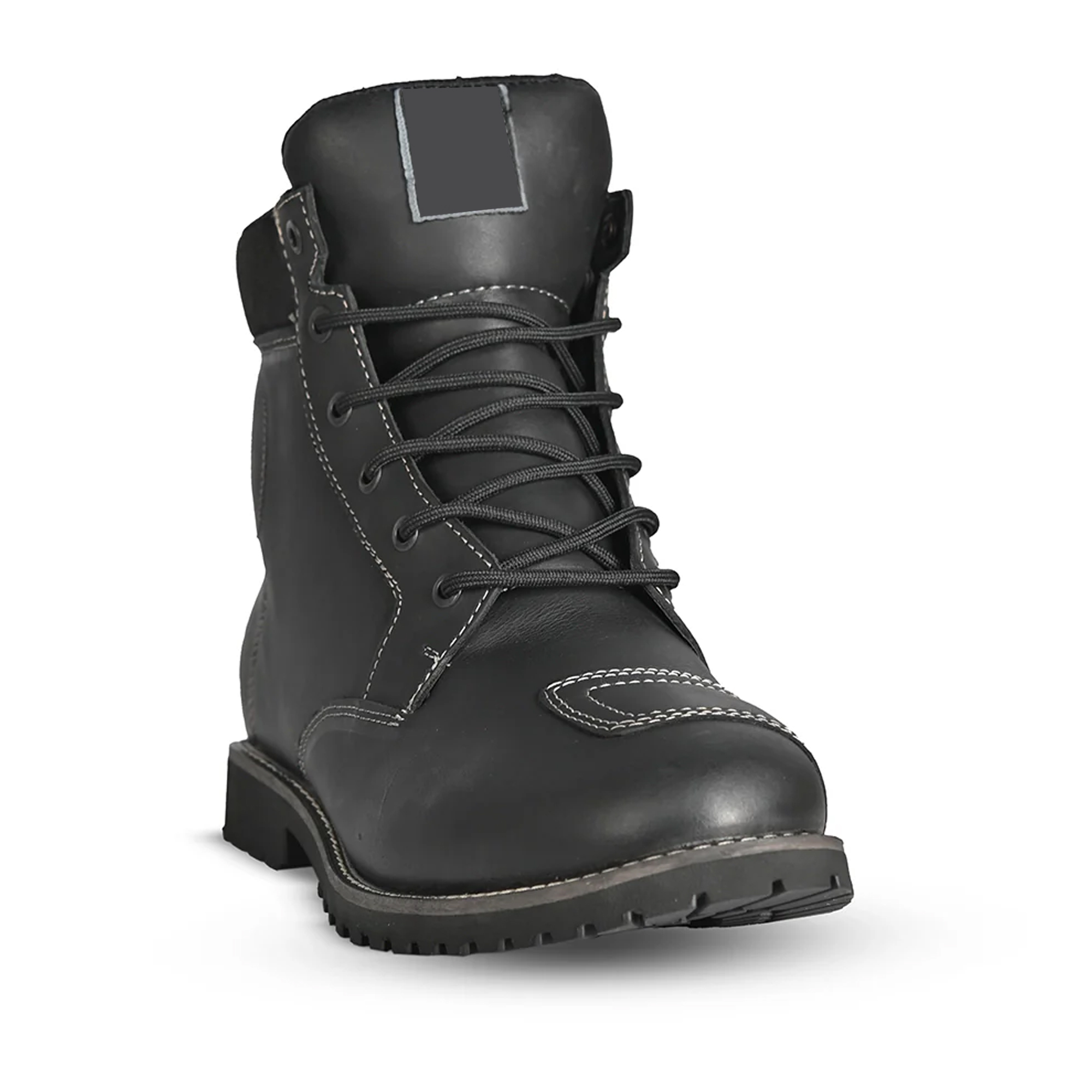 Leather Urban Motorcycle Boots – Stealth Black Edition - Image 2