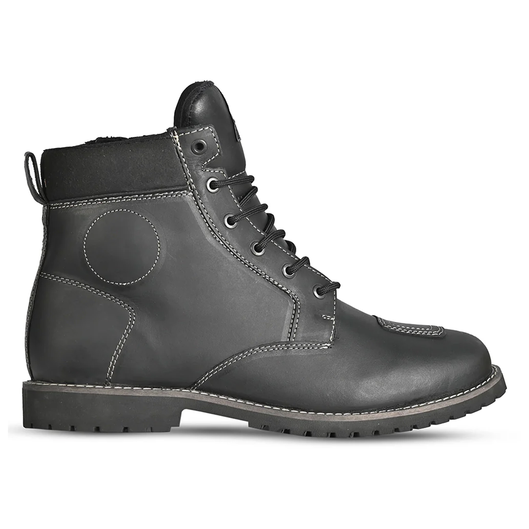 Leather Urban Motorcycle Boots – Stealth Black Edition - Image 4